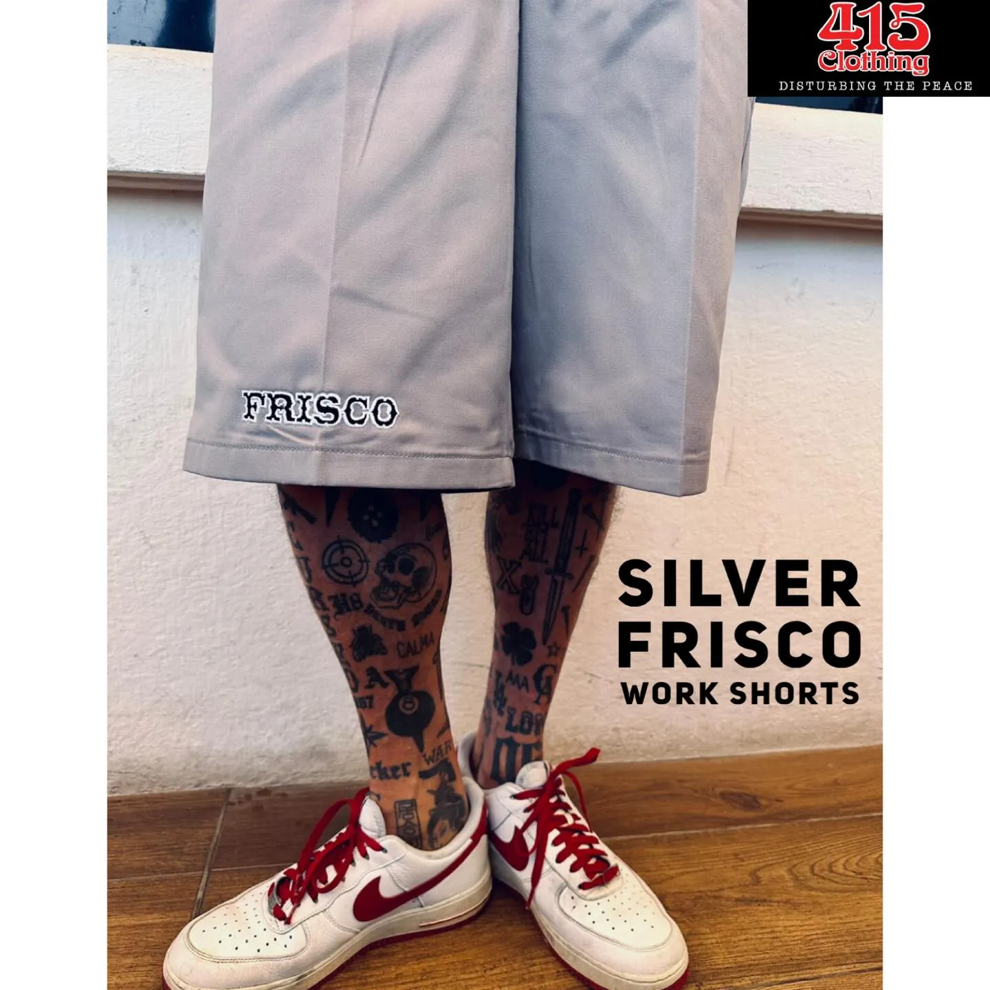 Frisco Embroidered Work Shorts