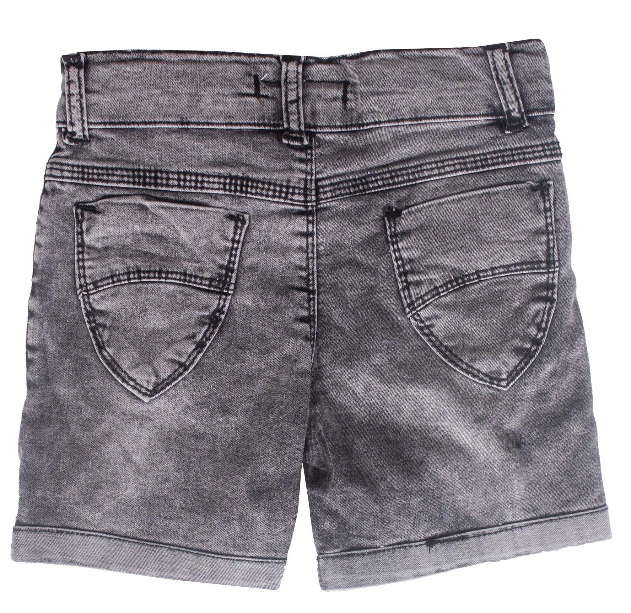 Girls Gray Shorts Jeans