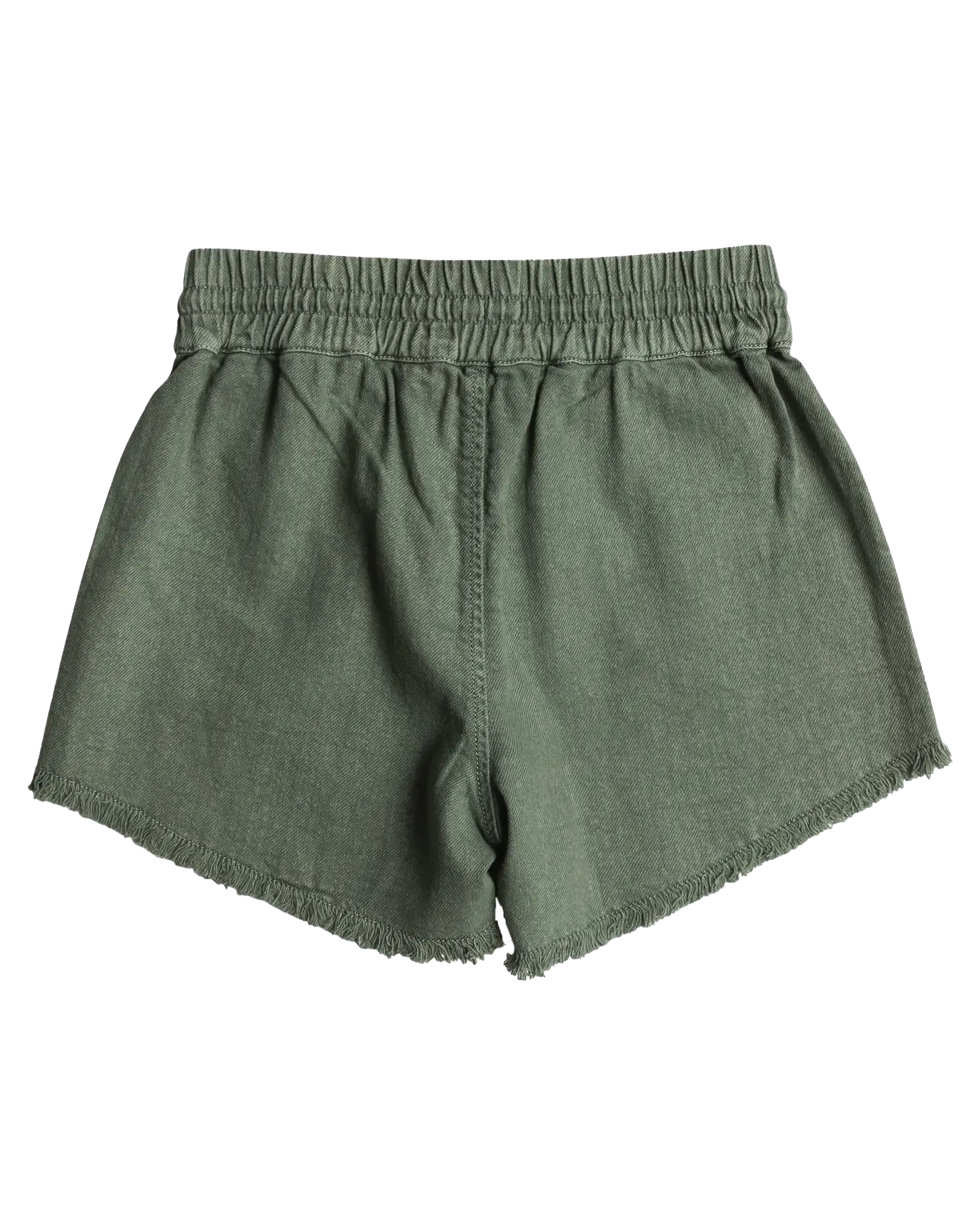 Girls Scenic Route Twill Shorts in Agave Green