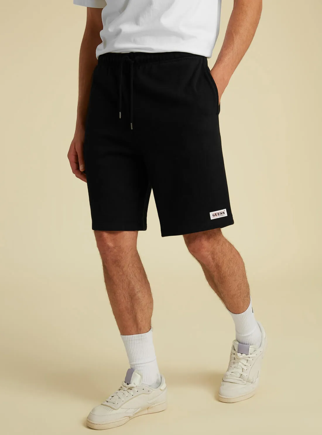 GUESS Originals Black Relaxed Fit Kit Shorts