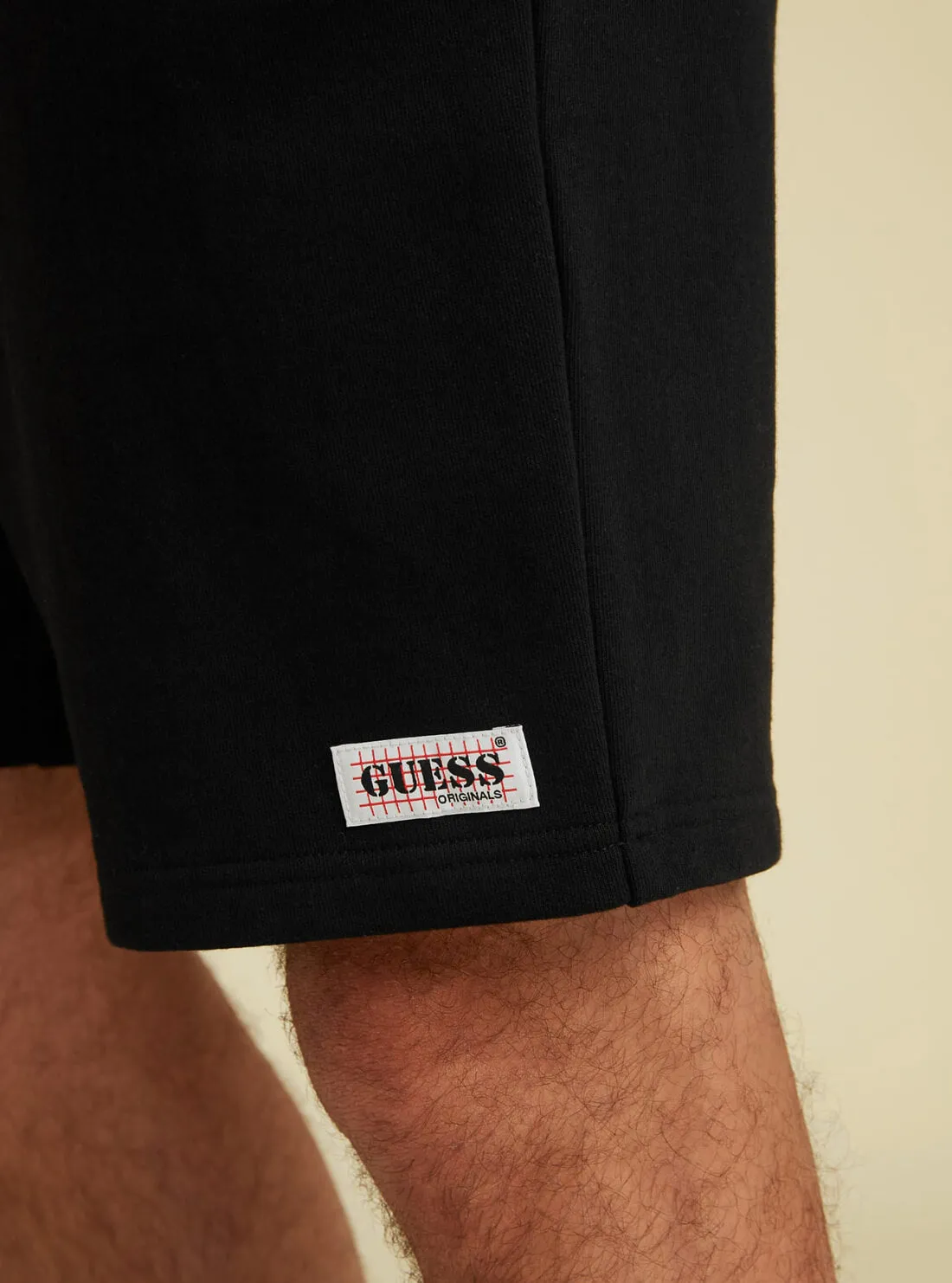 GUESS Originals Black Relaxed Fit Kit Shorts