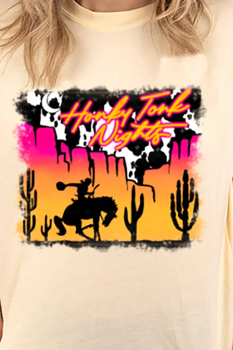 Honky Tonk Nights Adult Soft-Tek Blend T-Shirt