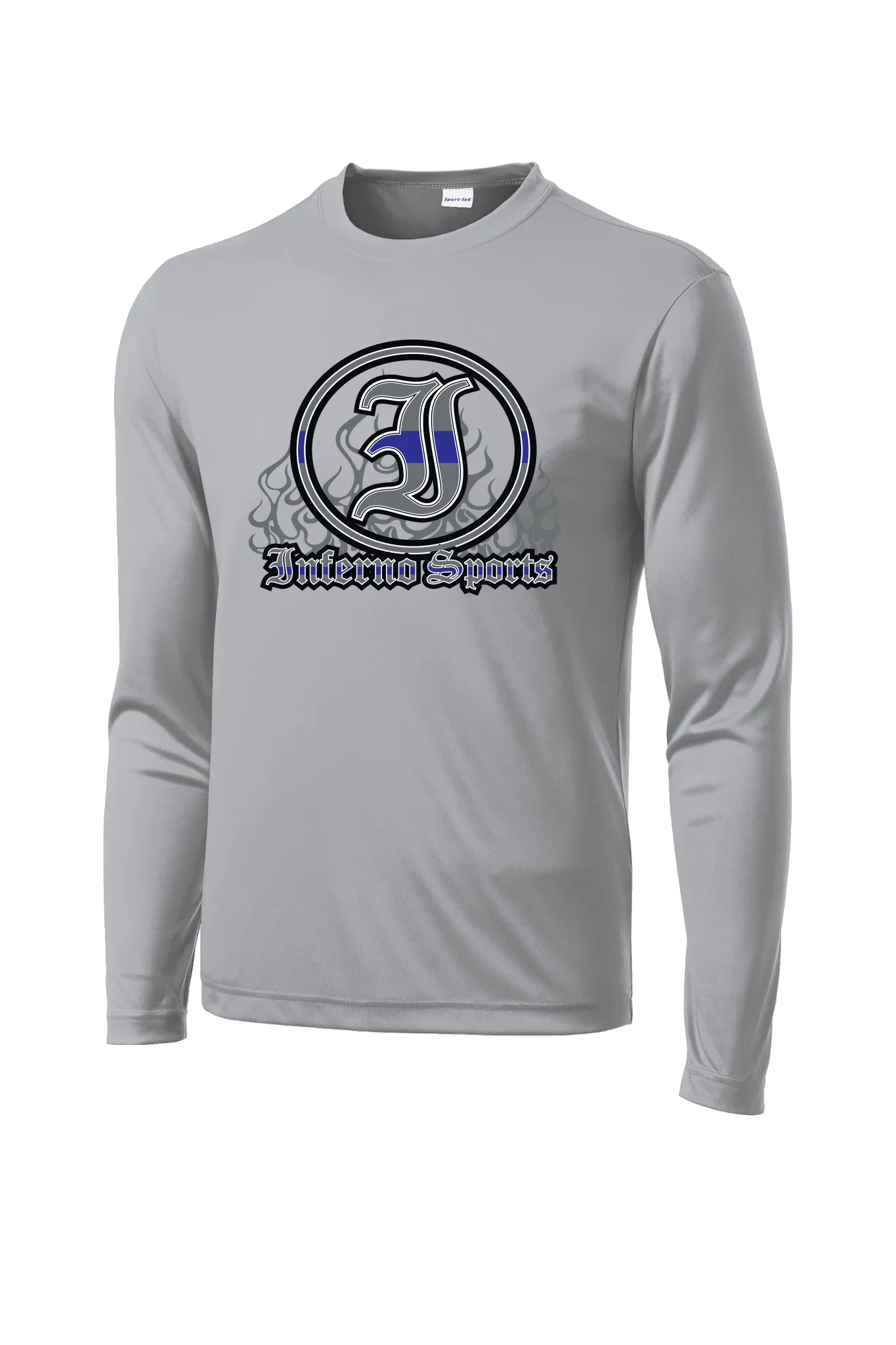 Inferno Sports Thin Blue Line Long Sleeve Grey