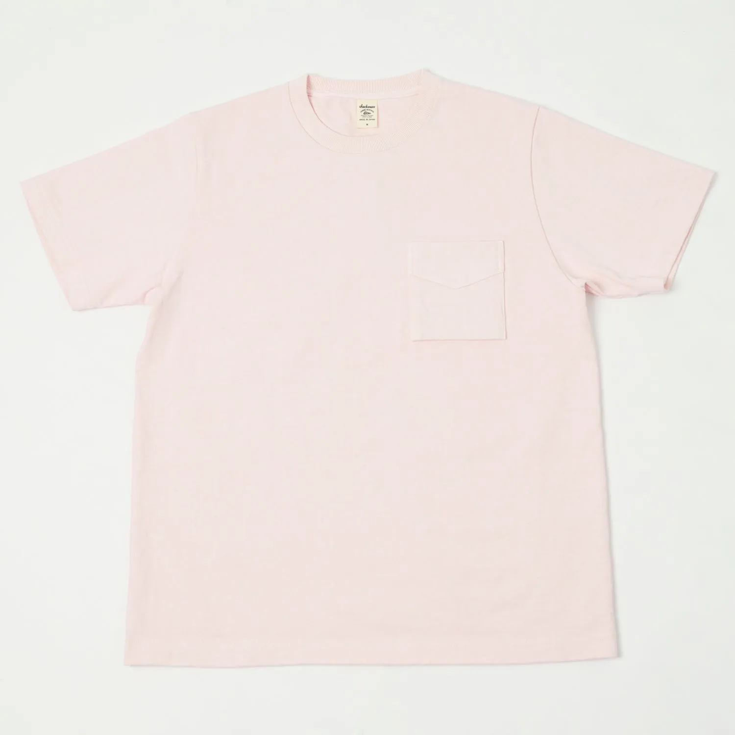 Jackman Dotsume Pocket Tee - Pale Pink