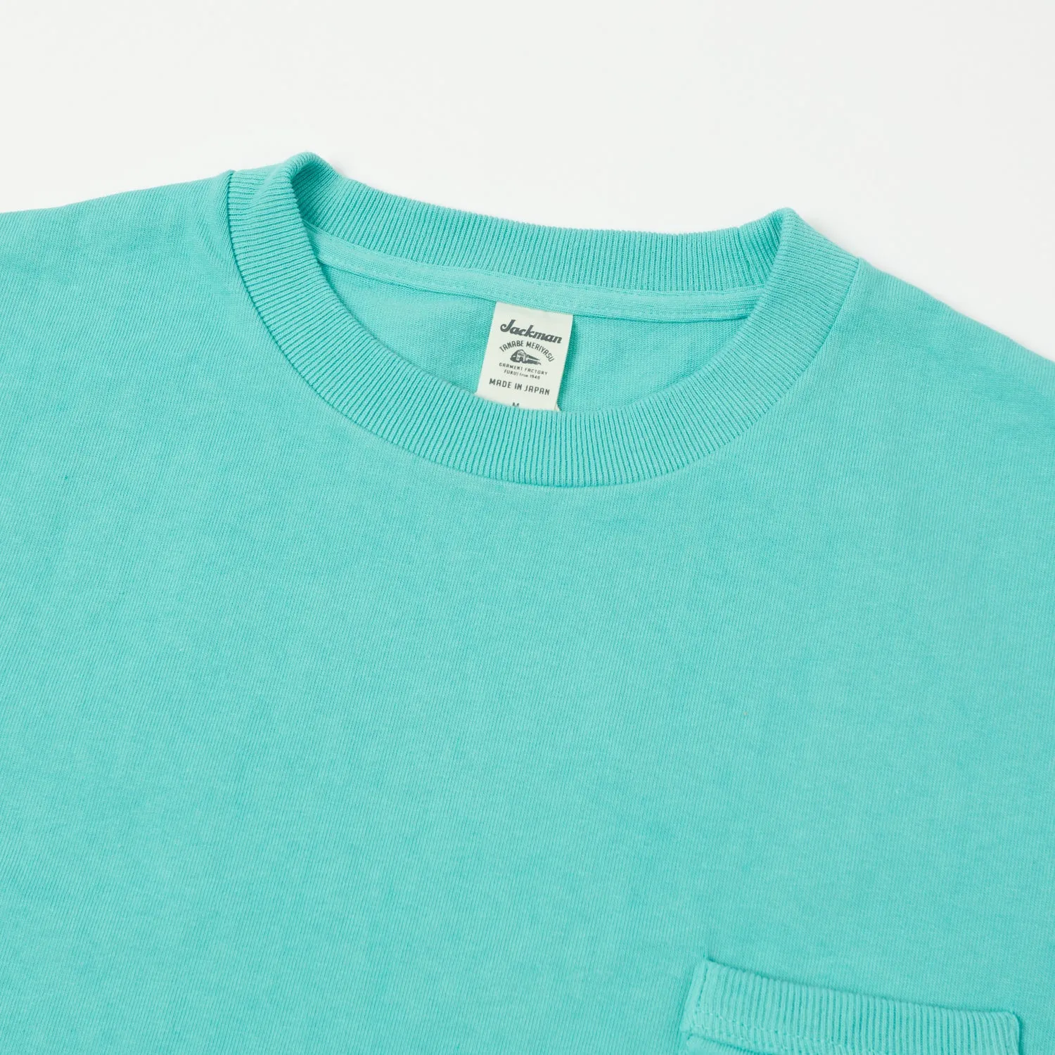 Jackman JM5870 Dotsume Pocket Tee - Turquoise Blue