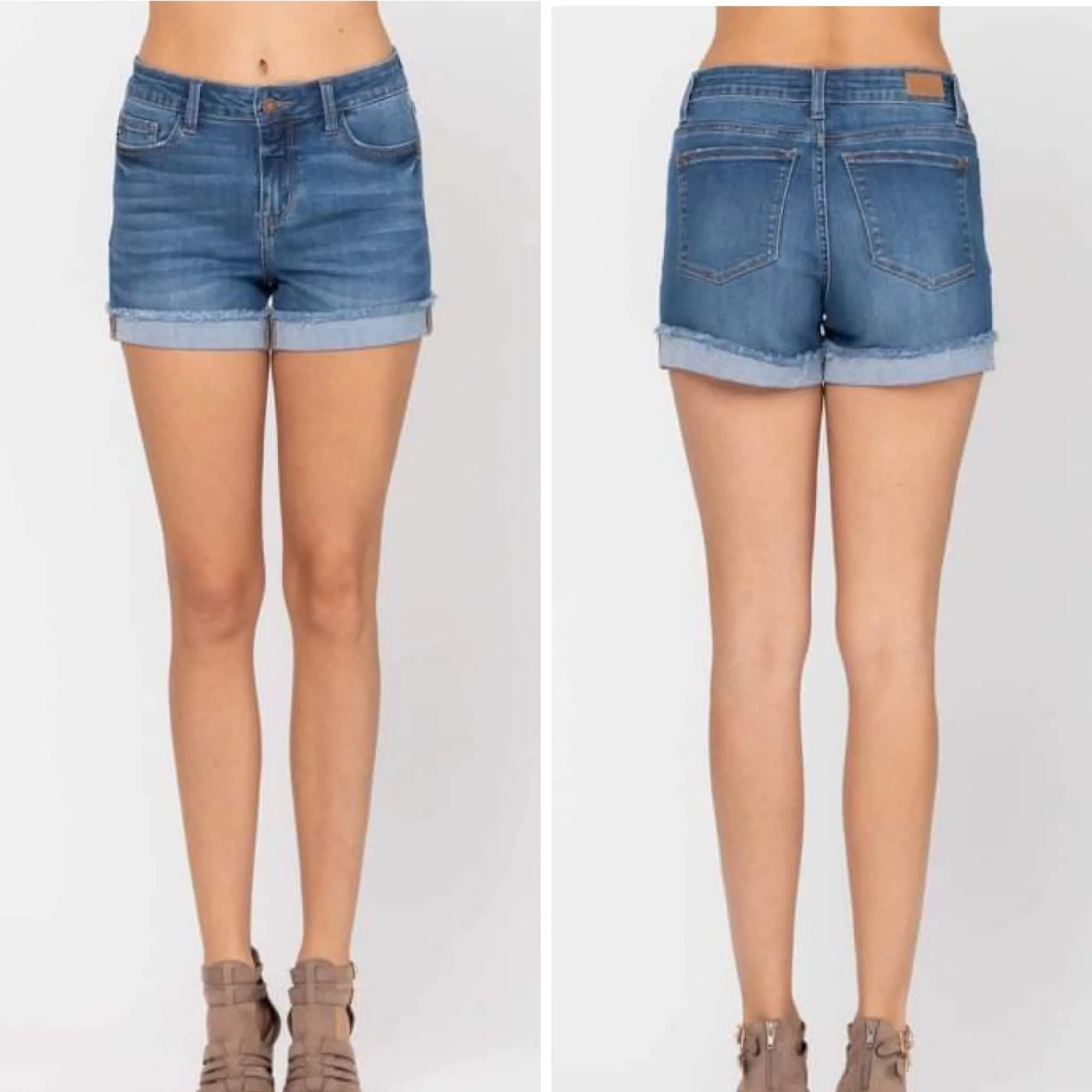 Judy Blue Cuffed Hem Denim Short..