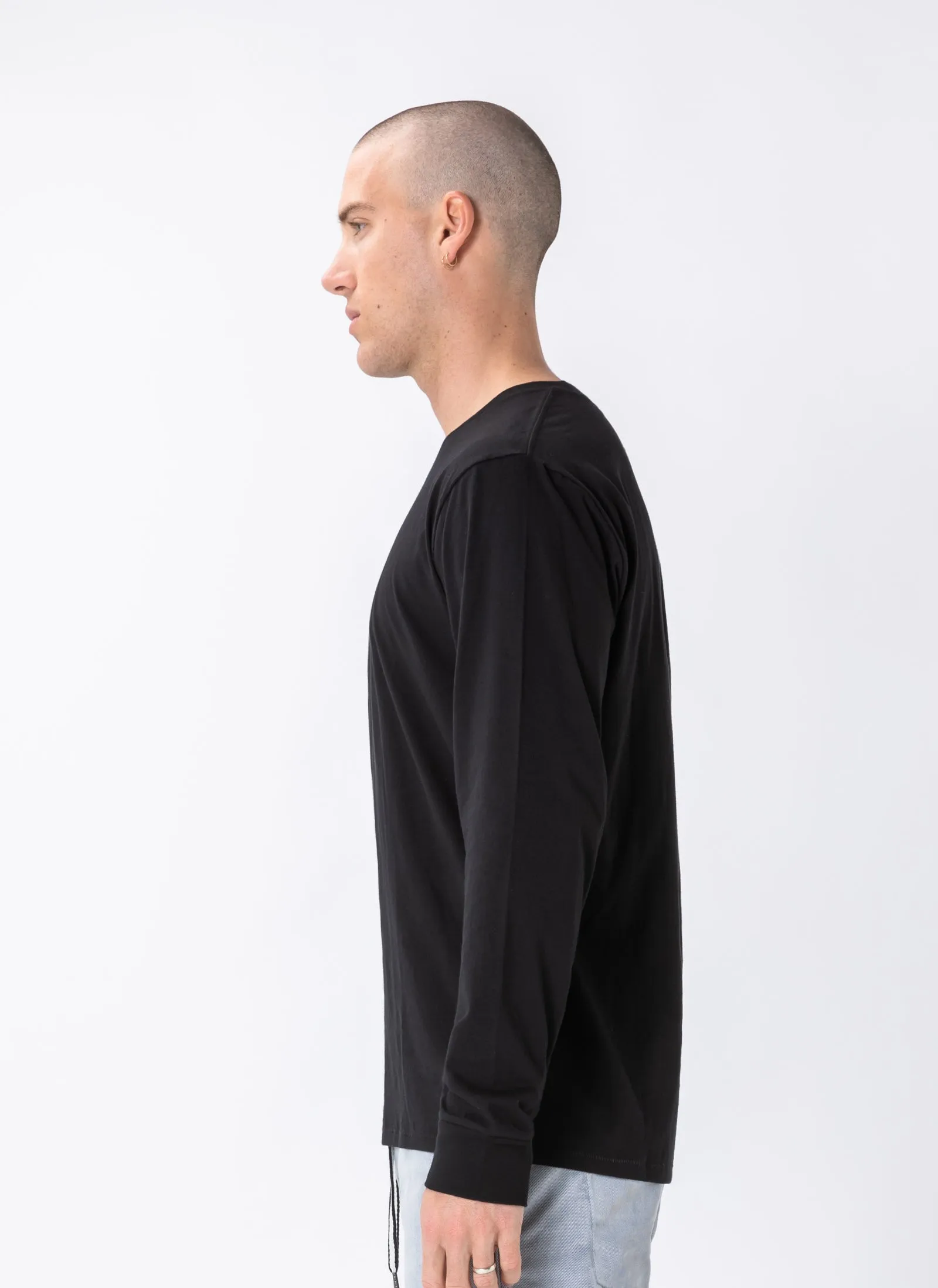 Leisure Micro LS Tee Black