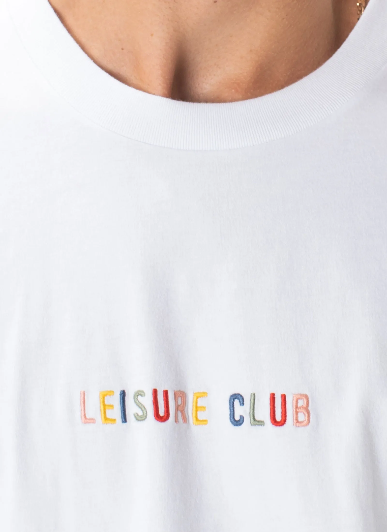 Leisure Micro Tee White