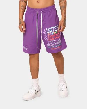 Loiter Forbidden Walk Shorts Purple