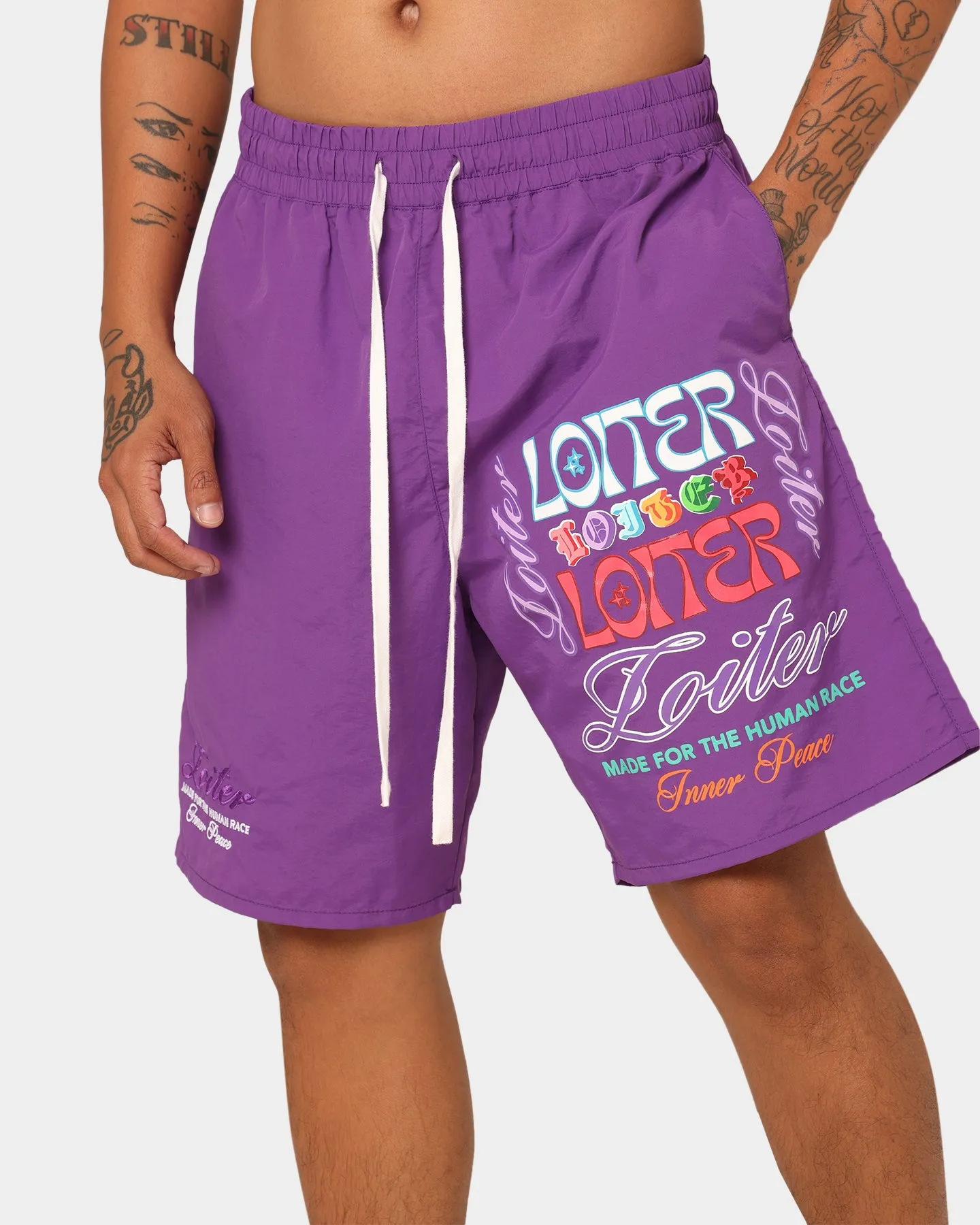 Loiter Forbidden Walk Shorts Purple