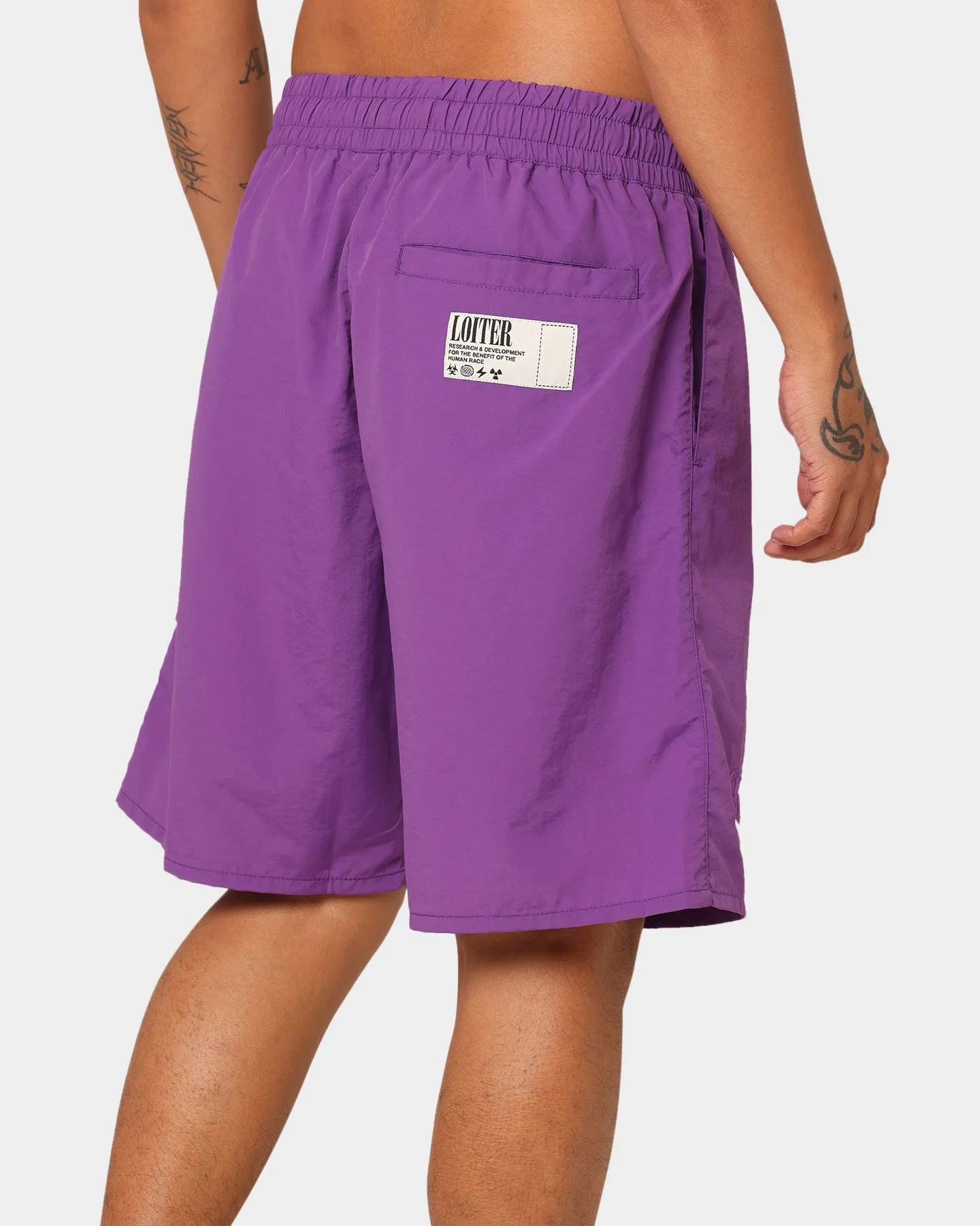 Loiter Forbidden Walk Shorts Purple