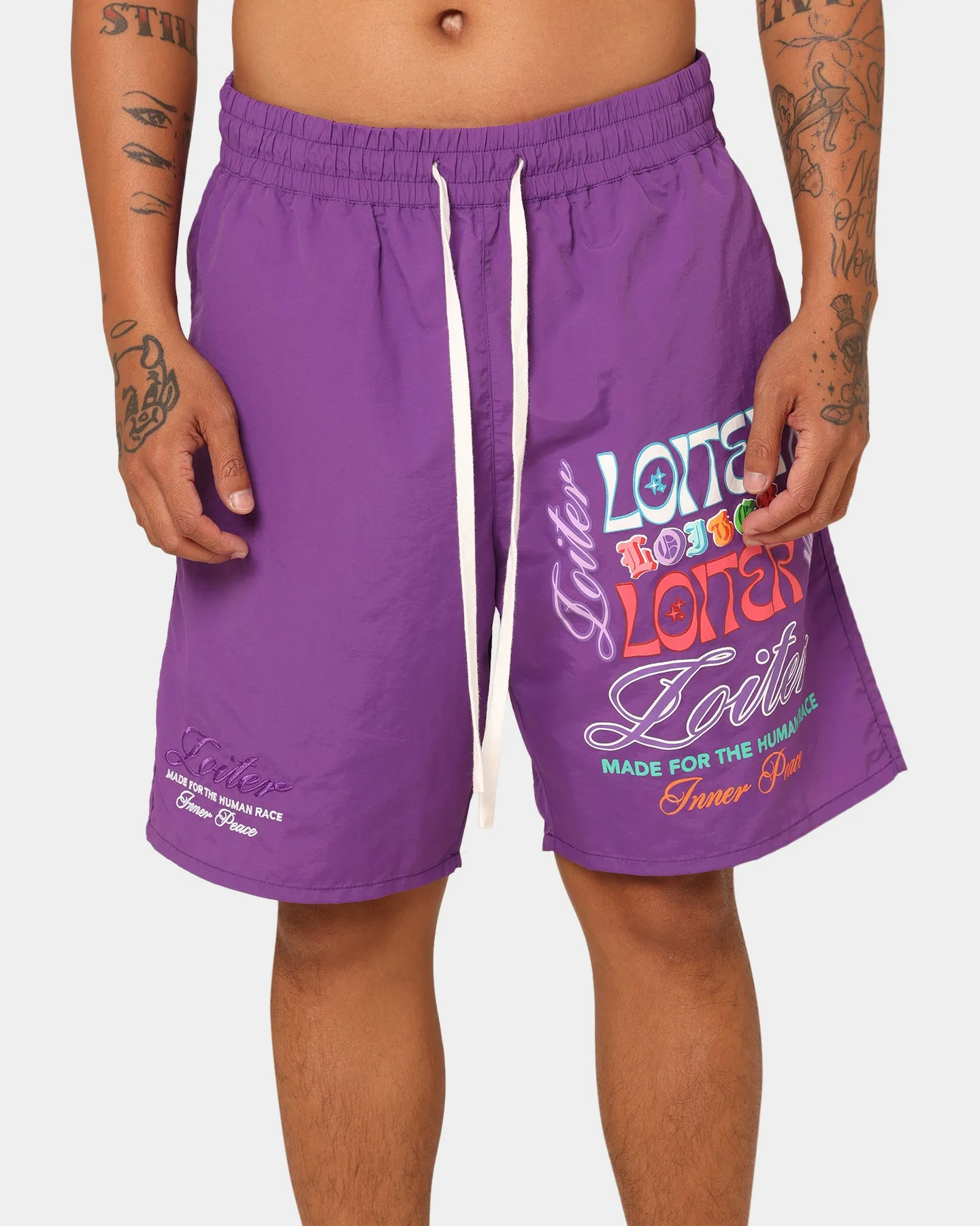 Loiter Forbidden Walk Shorts Purple