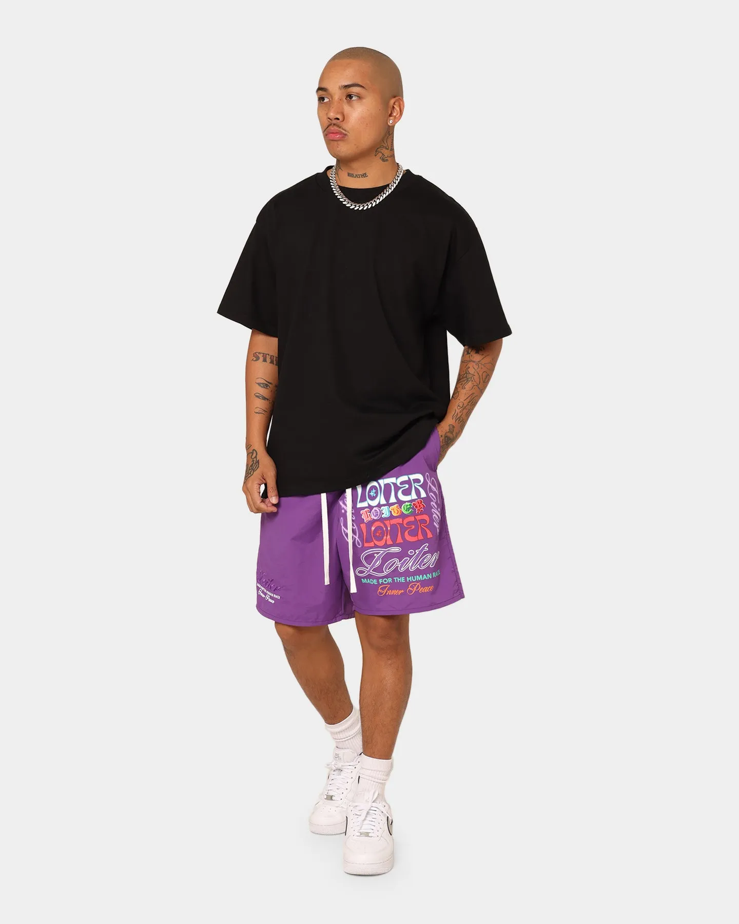 Loiter Forbidden Walk Shorts Purple