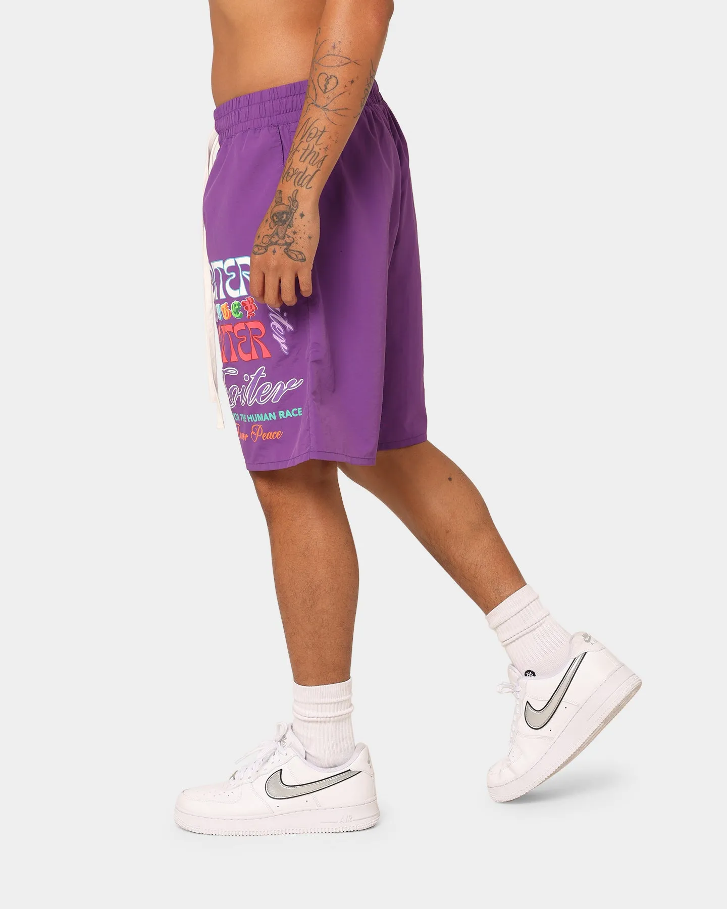 Loiter Forbidden Walk Shorts Purple