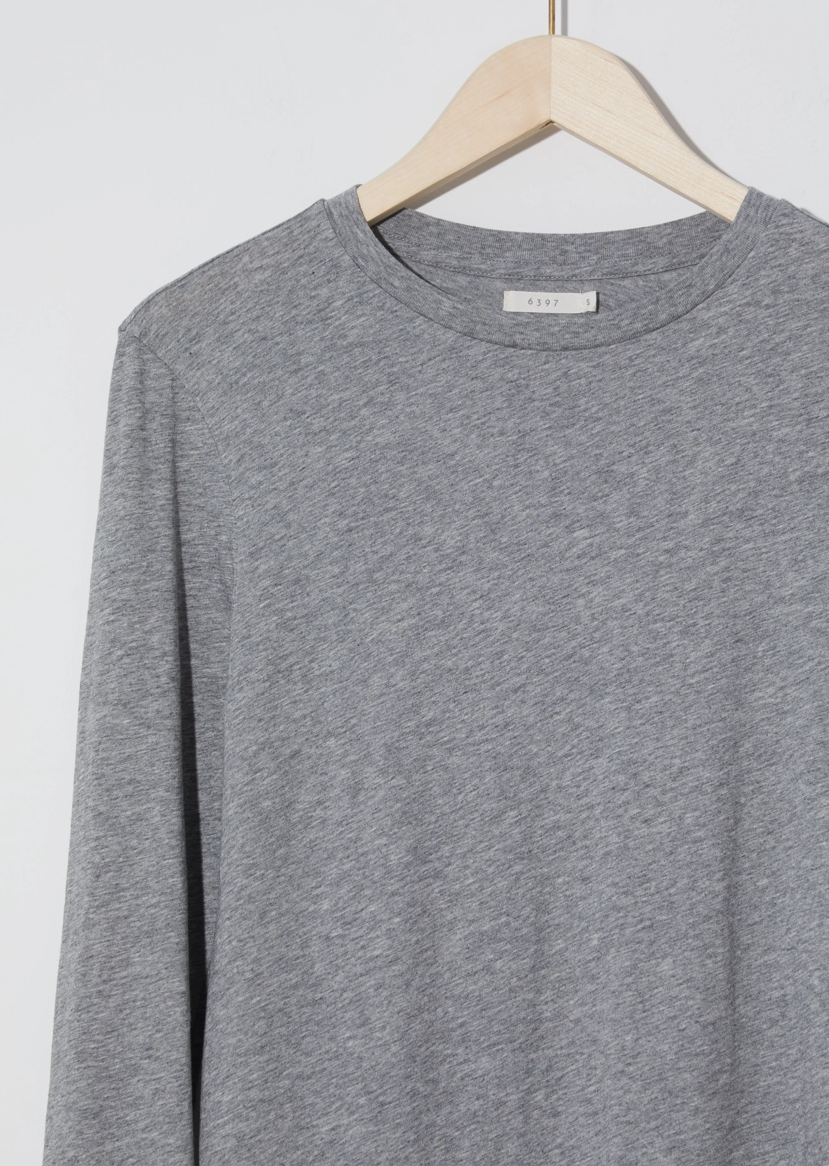 Long Sleeve Mini Boy T — Heather Grey