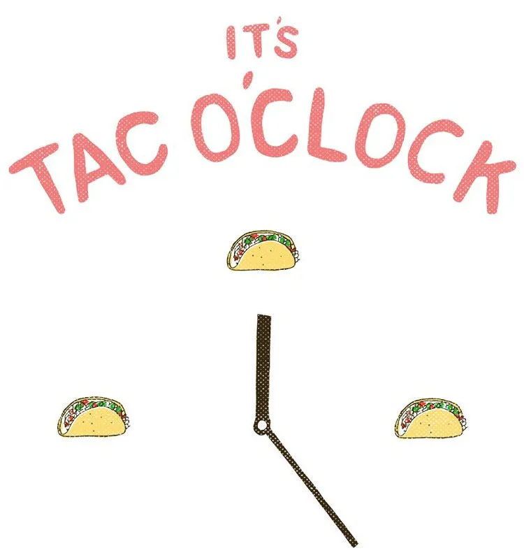 Men's Short Sleeve Taco-'clock T-Shirt