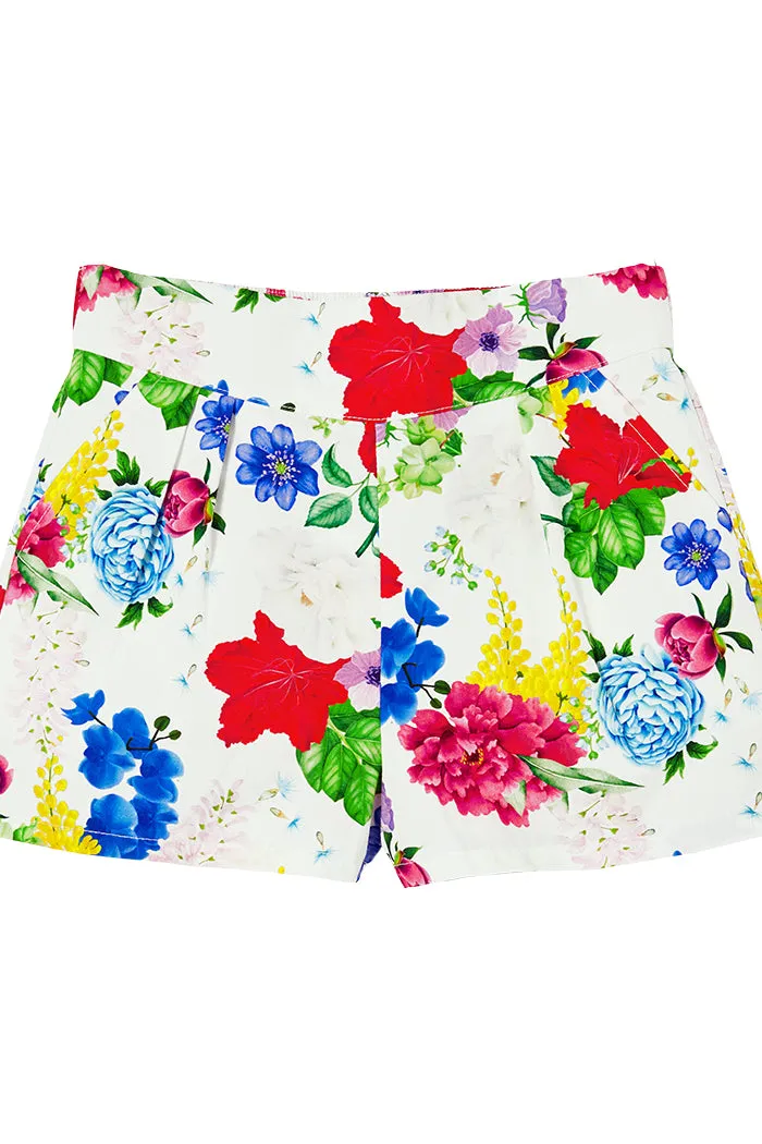 MILKY HIBISCUS POPLIN SHORT