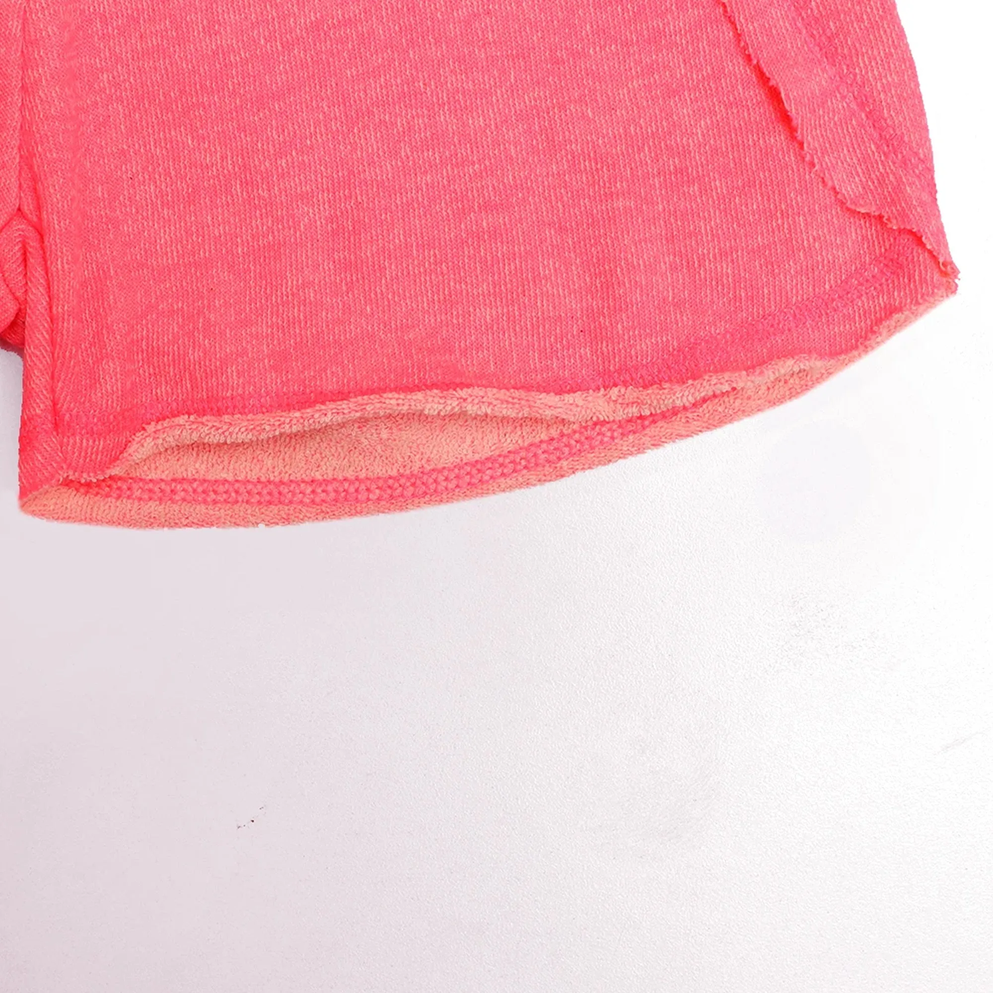 M.I.N.O.T.I - Kids 'Pink' Frayed hem Florescent dyed Shorts MN318