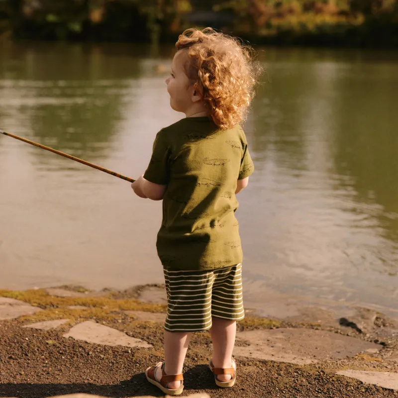 Nature Baby Jimmy Shorts - Jungle Sailor Stripe