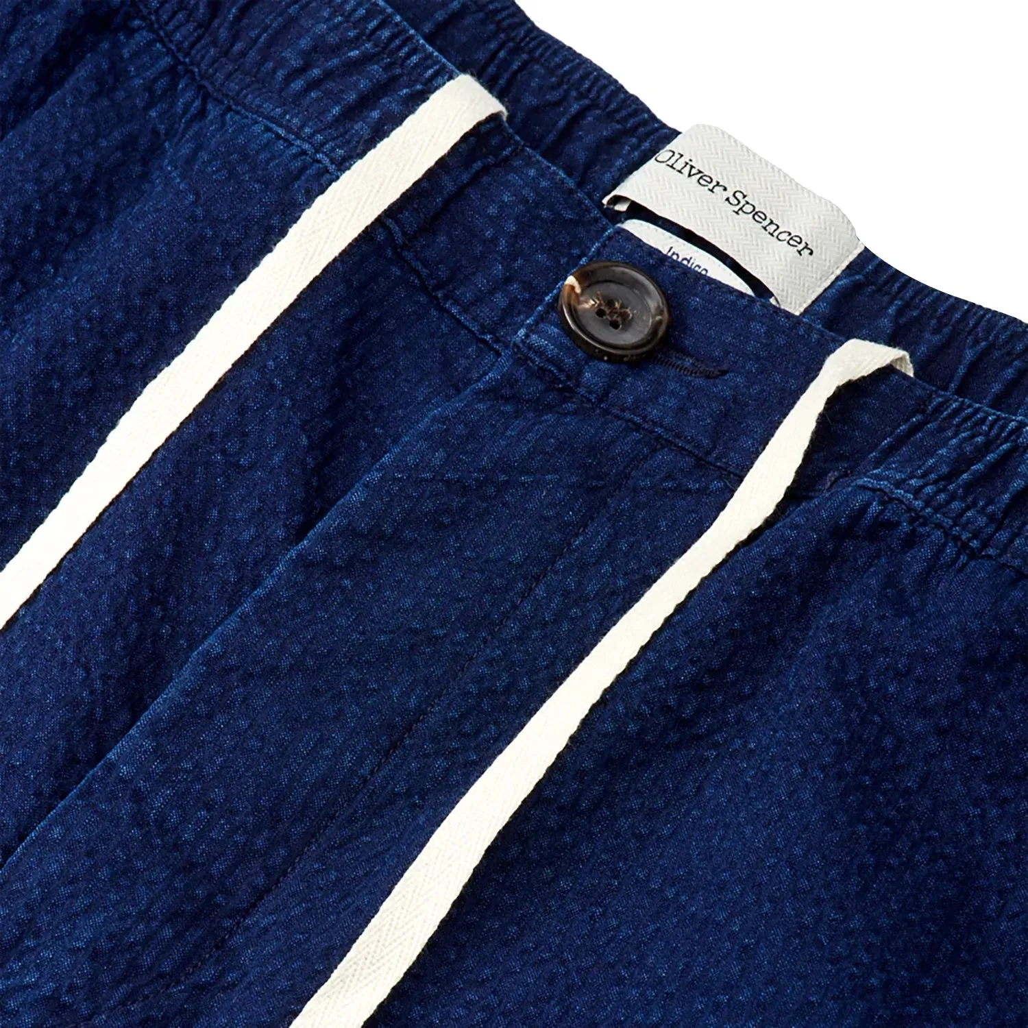 Oliver Spencer Osborne Drawstring Shorts Ives - Indigo