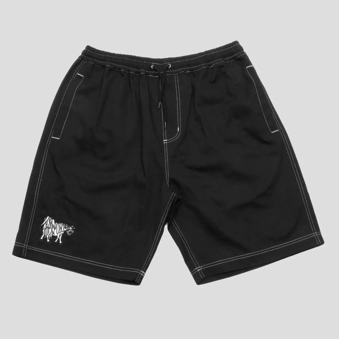 Pass~Port Crying Cow Casual Shorts - Black