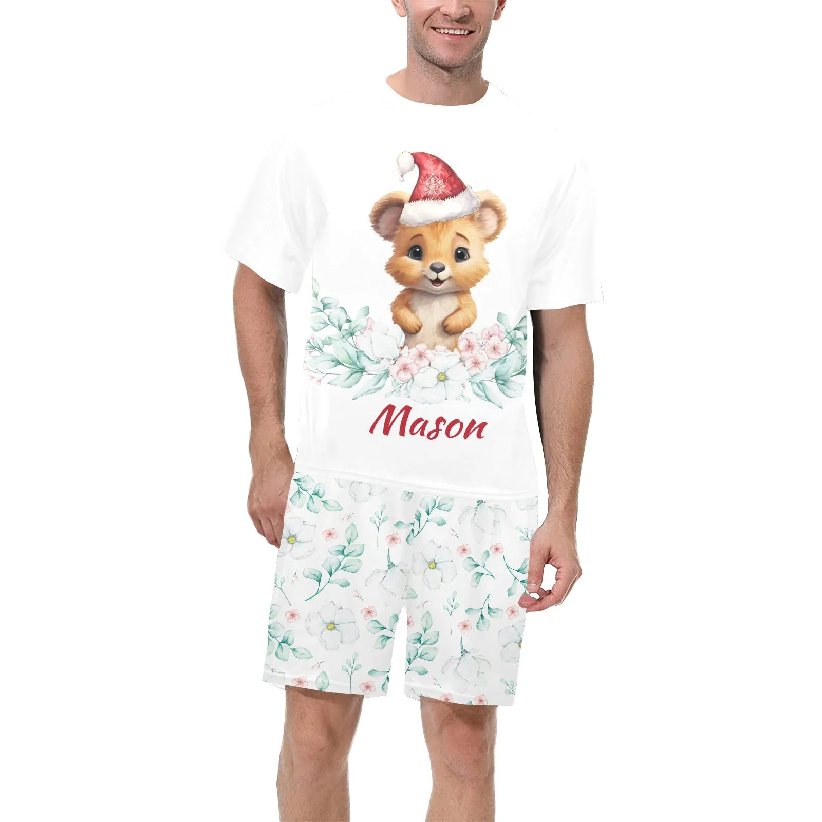 Personalised Australian Animals Christmas Matching Birthday Shirt and Short Sets