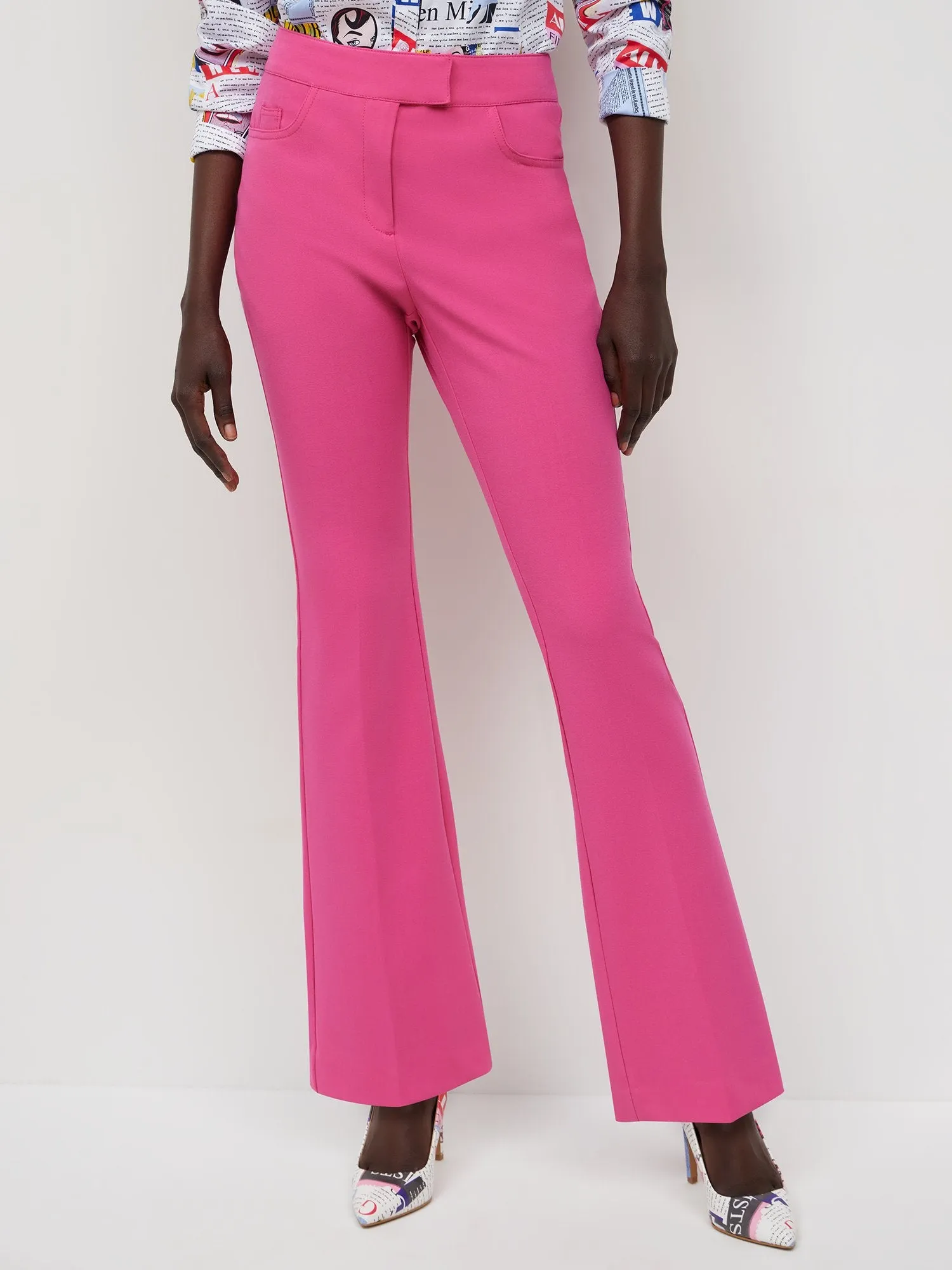 Petite Essential Stretch Mid-Rise Barely Bootcut Pant