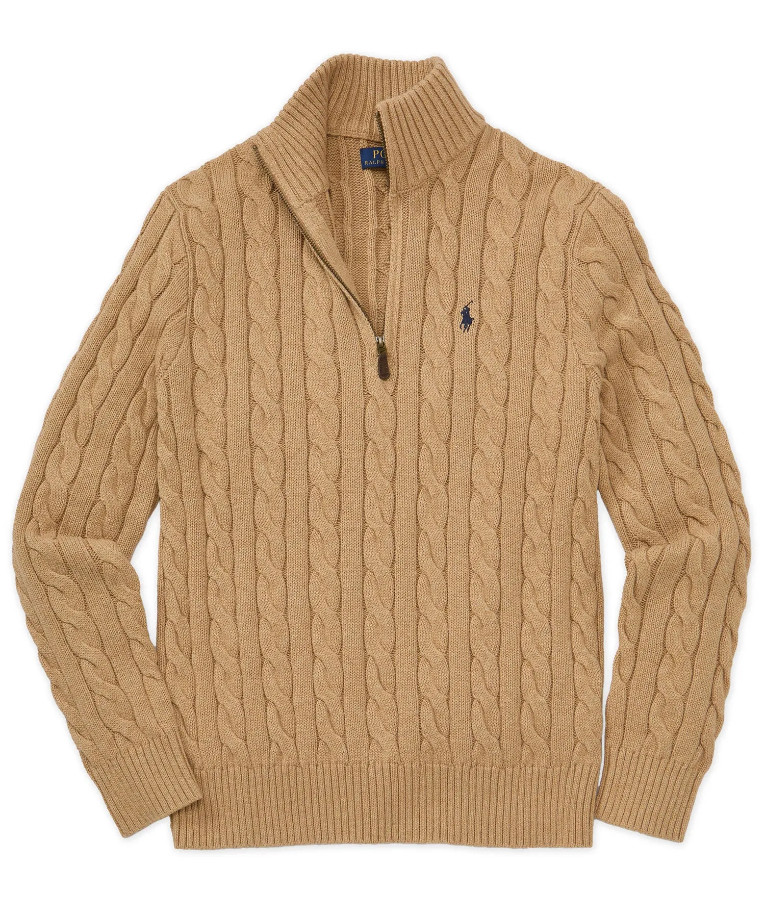 Polo Ralph Lauren Cotton Cable Half-Zip Pullover Sweater