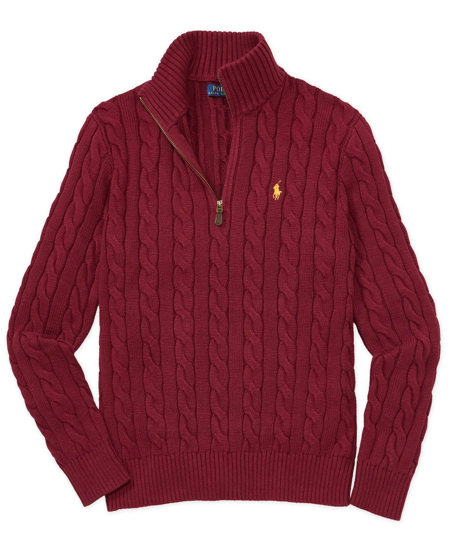 Polo Ralph Lauren Cotton Cable Half-Zip Pullover Sweater