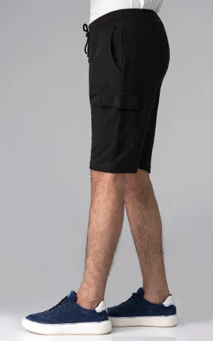 POPCORN CARGO SHORTS BLACK