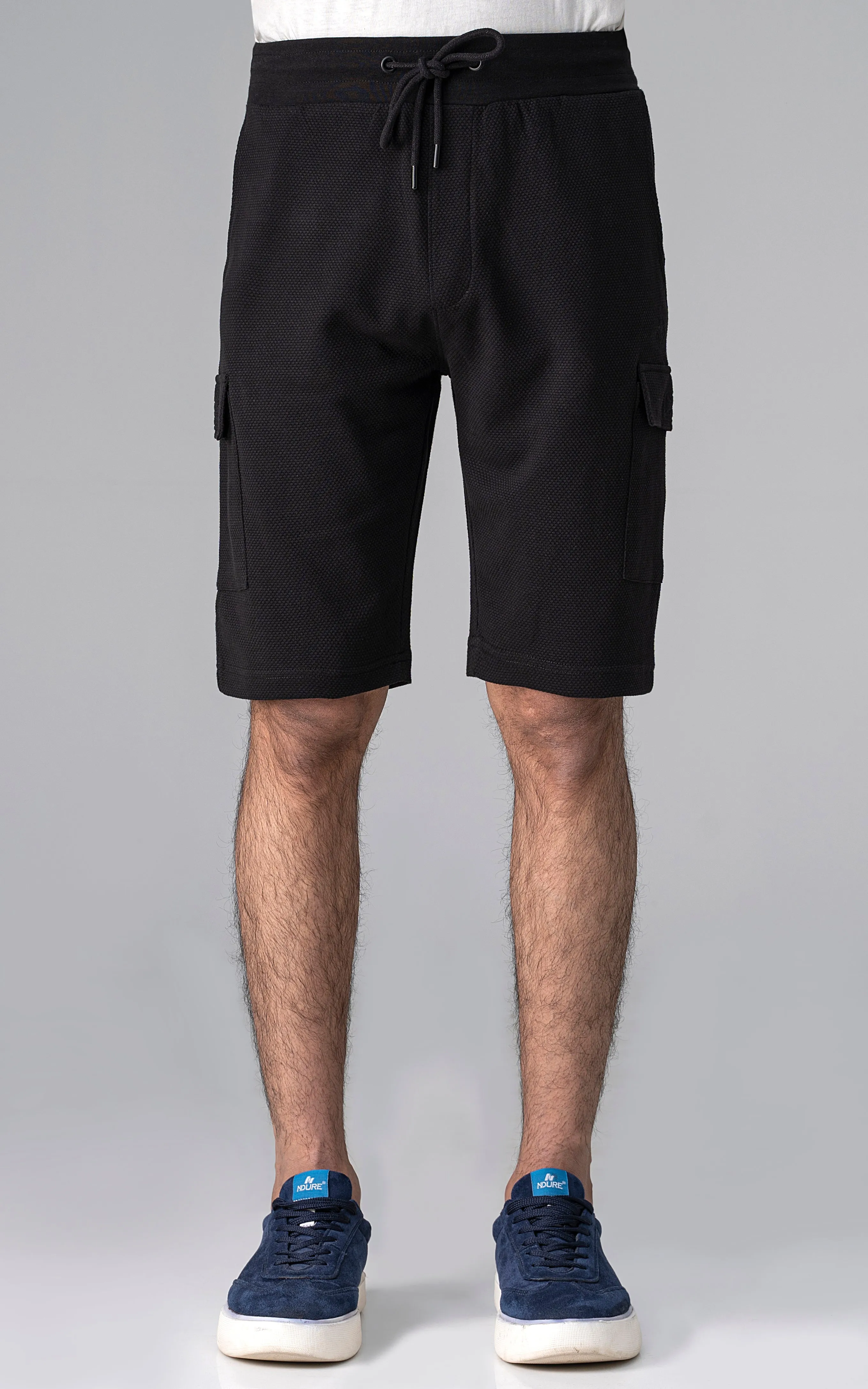 POPCORN CARGO SHORTS BLACK