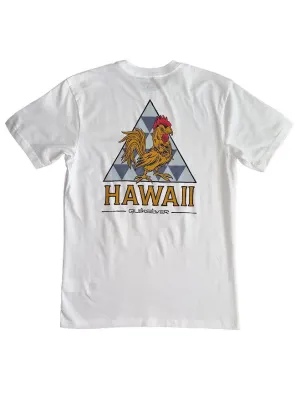 QUIKSILVER HI REGAL ROOSTER TEE - WHITE