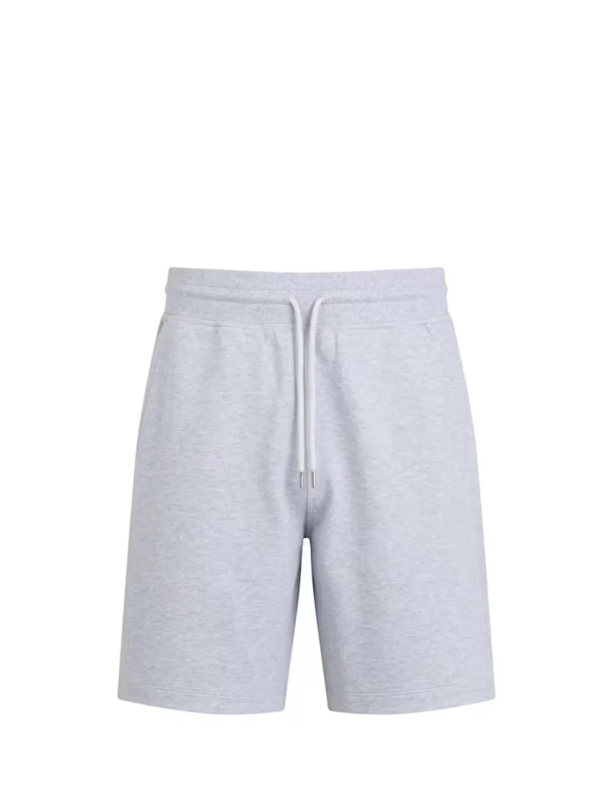 Rapha Mens Cotton Sweat Shorts Light Grey Marl