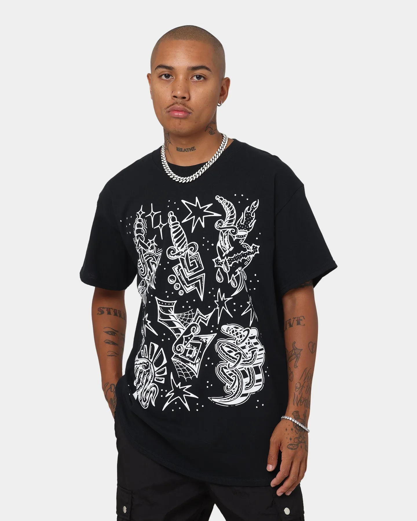 Rats Get Fat Issa Knife T-Shirt Black