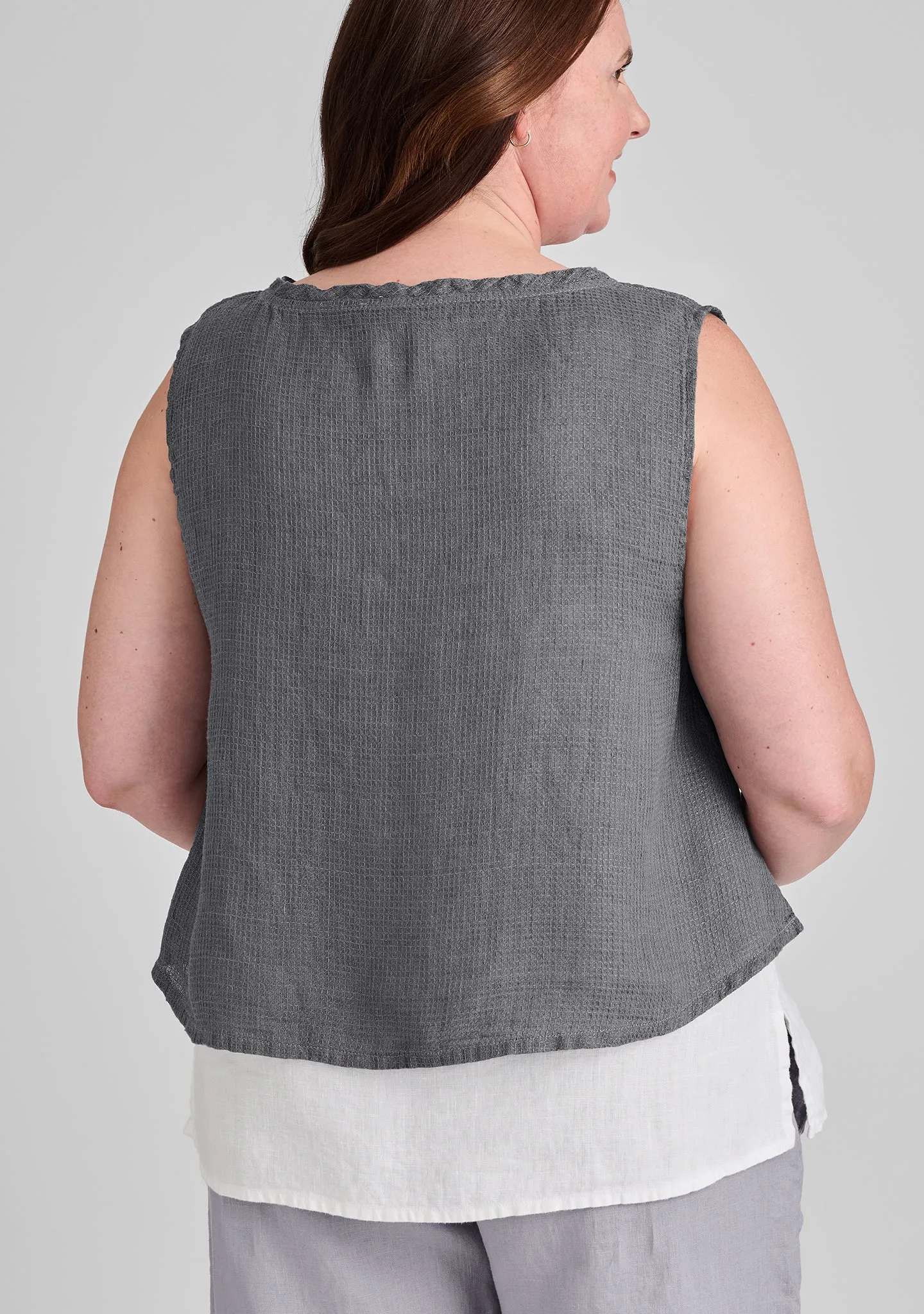 Roxbury Crop - Linen Tank Top