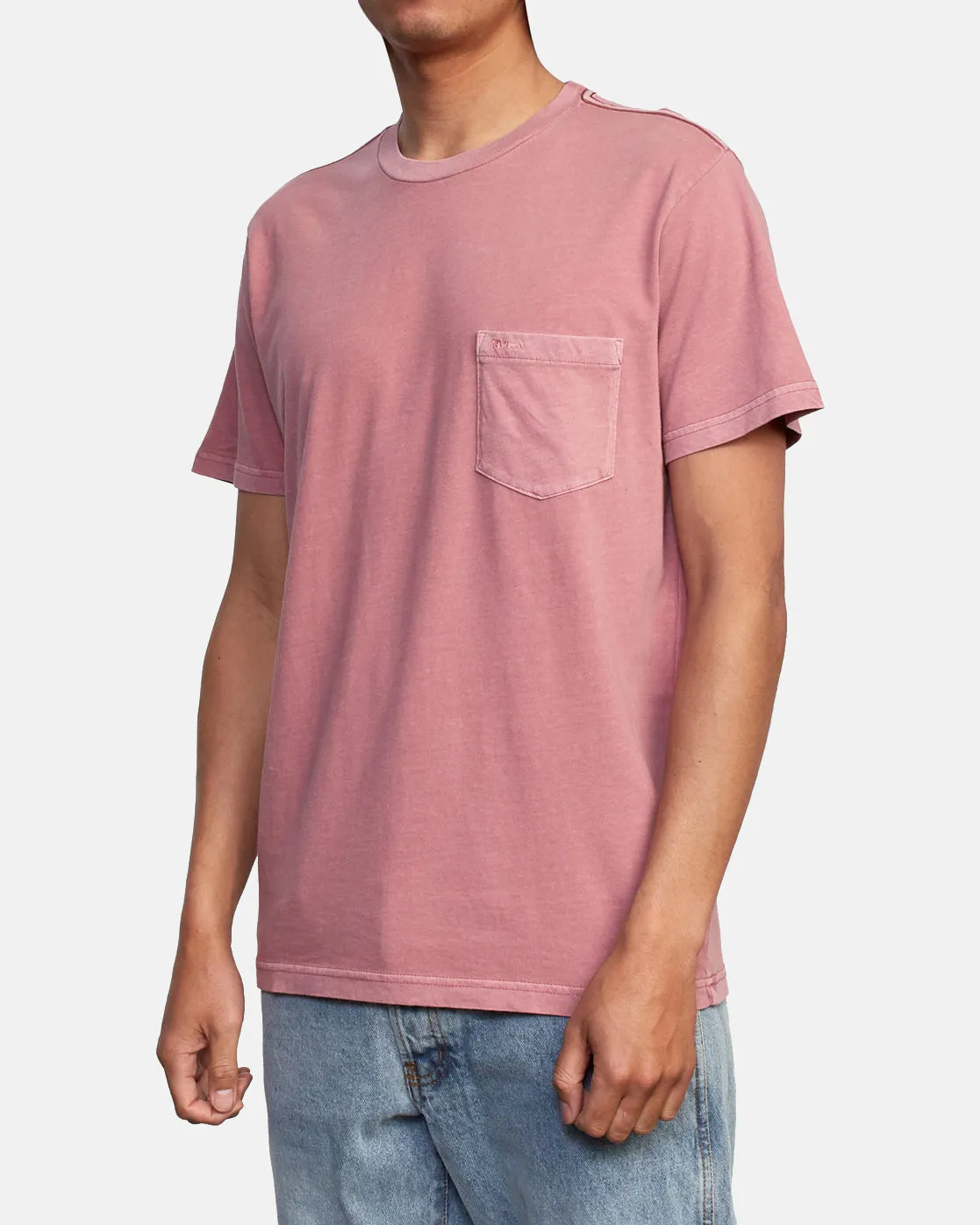 RVCA Pigment Pocket Tee - Plum Berry