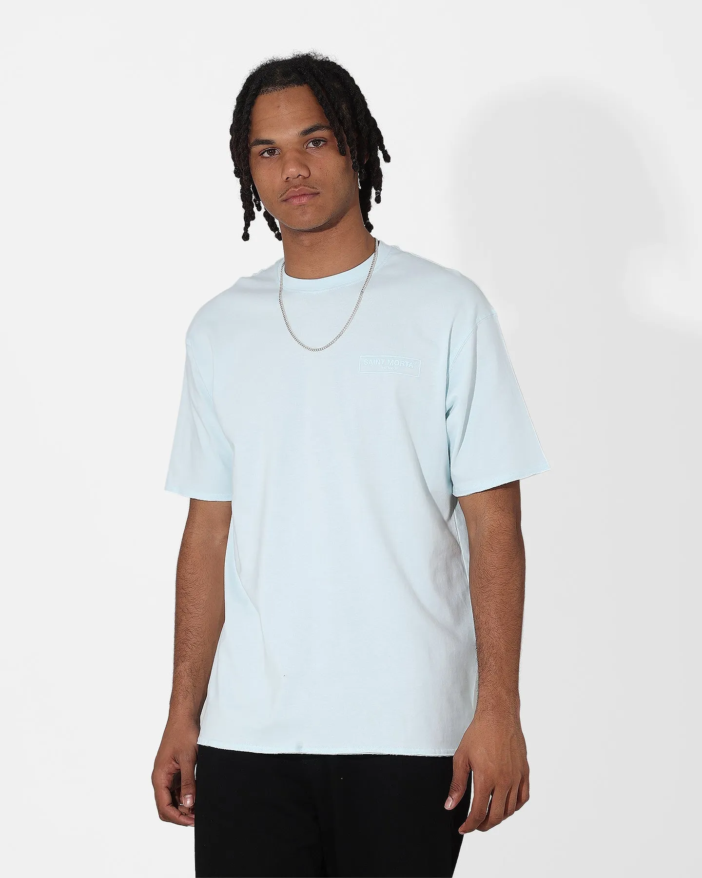 Saint Morta Alpha Box T-Shirt Pale Blue