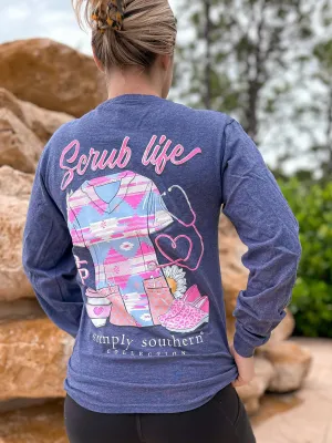 'Scrub Life' Long Sleeve Tee by Simply Southern