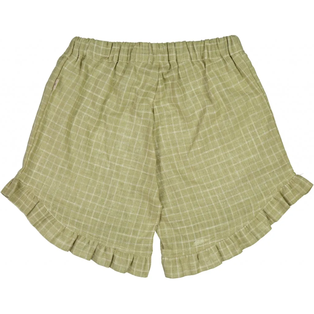 Shorts Dolly - green check