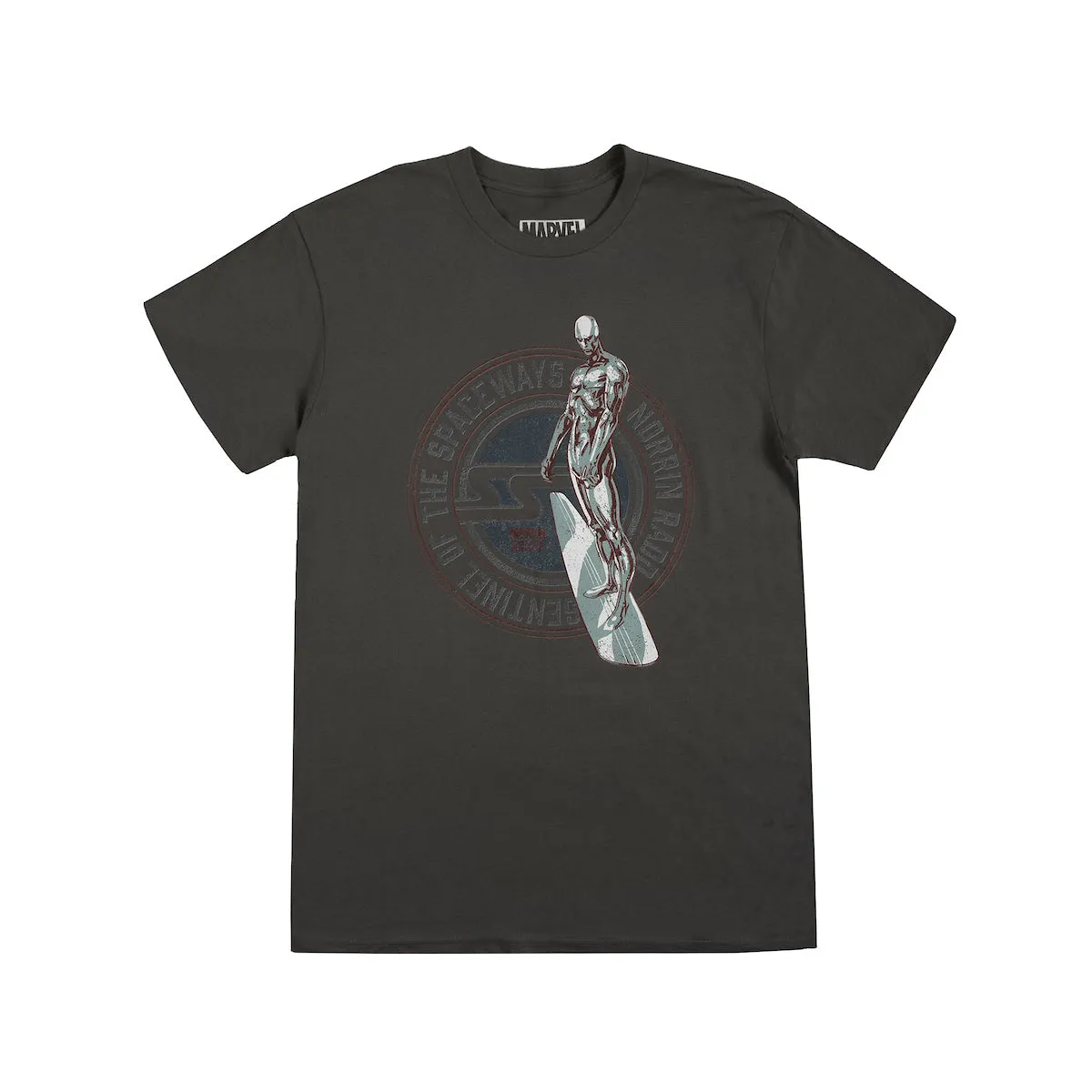 Silver Surfer Sentinel Of The Spaceways Charcoal Tee