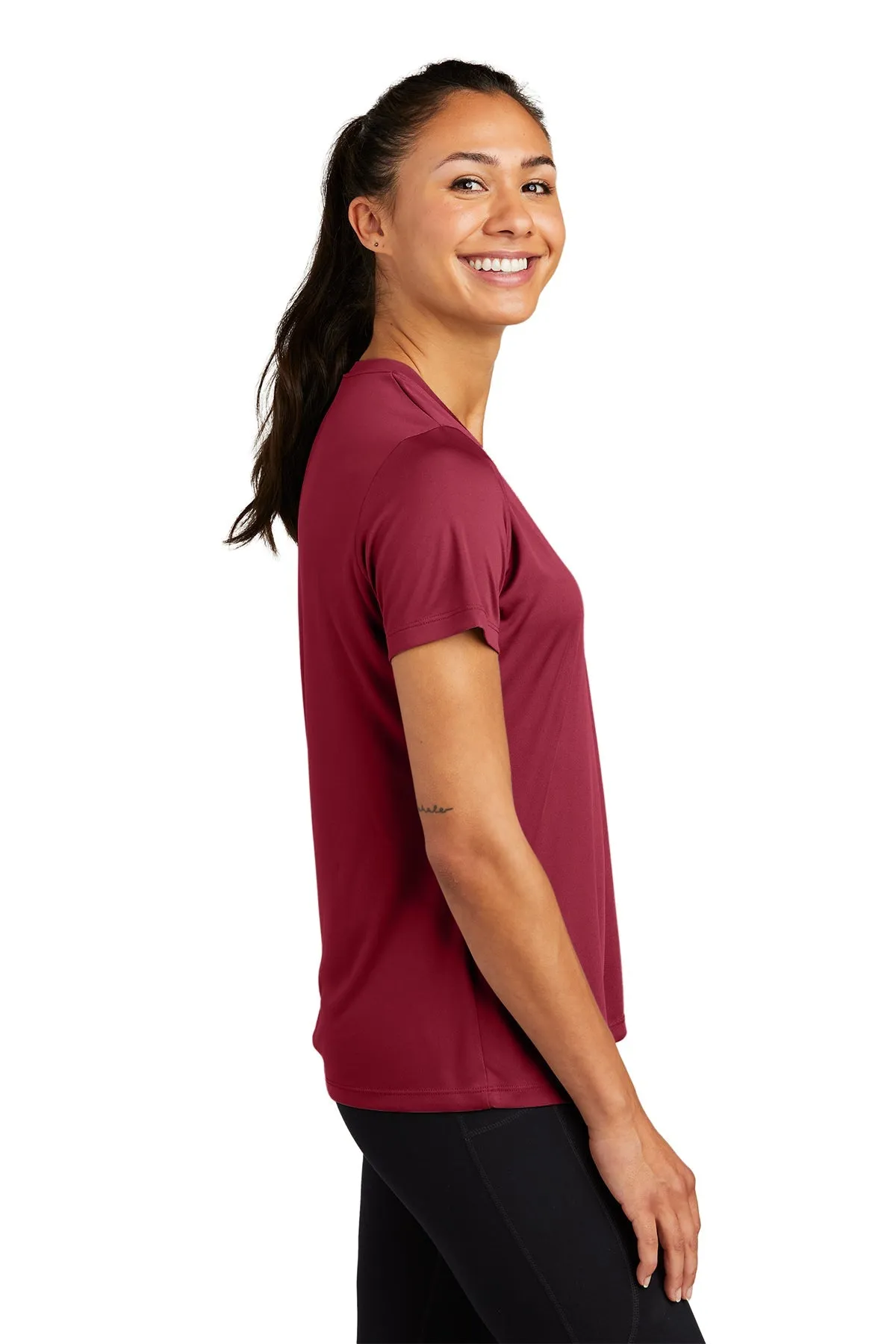 Sport-Tek Ladies PosiCharge Custom Competitor Tee's, Cardinal