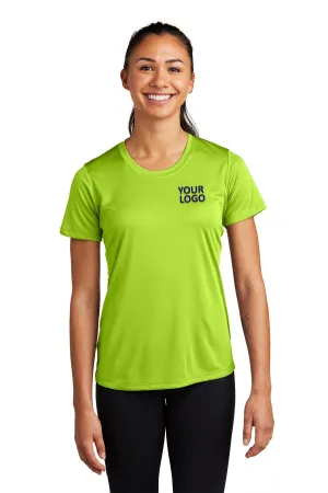 Sport-Tek Ladies PosiCharge Customized Competitor Tee's, Lime Shock