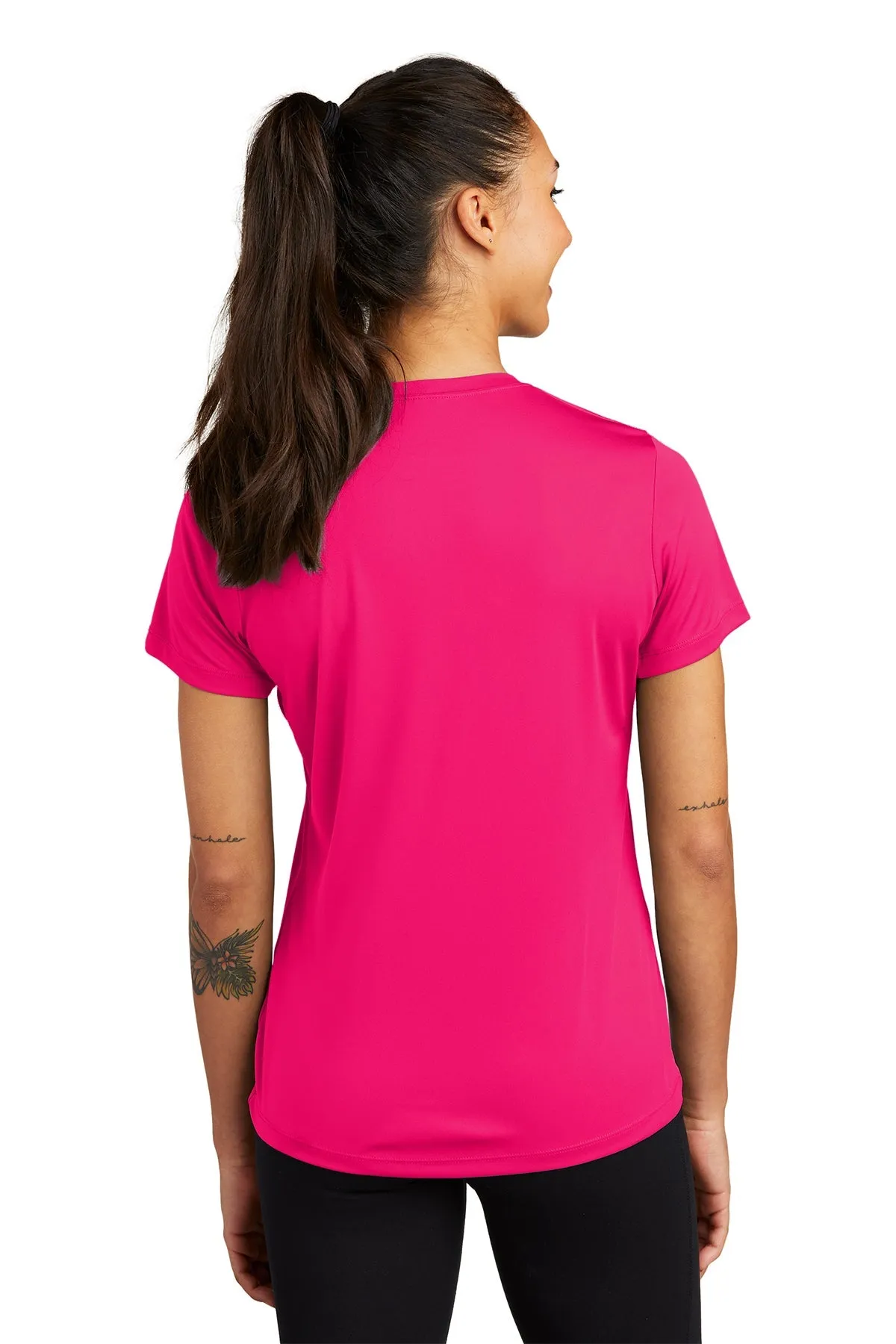 Sport-Tek Ladies PosiCharge Customized Competitor Tee's, Pink Raspberry