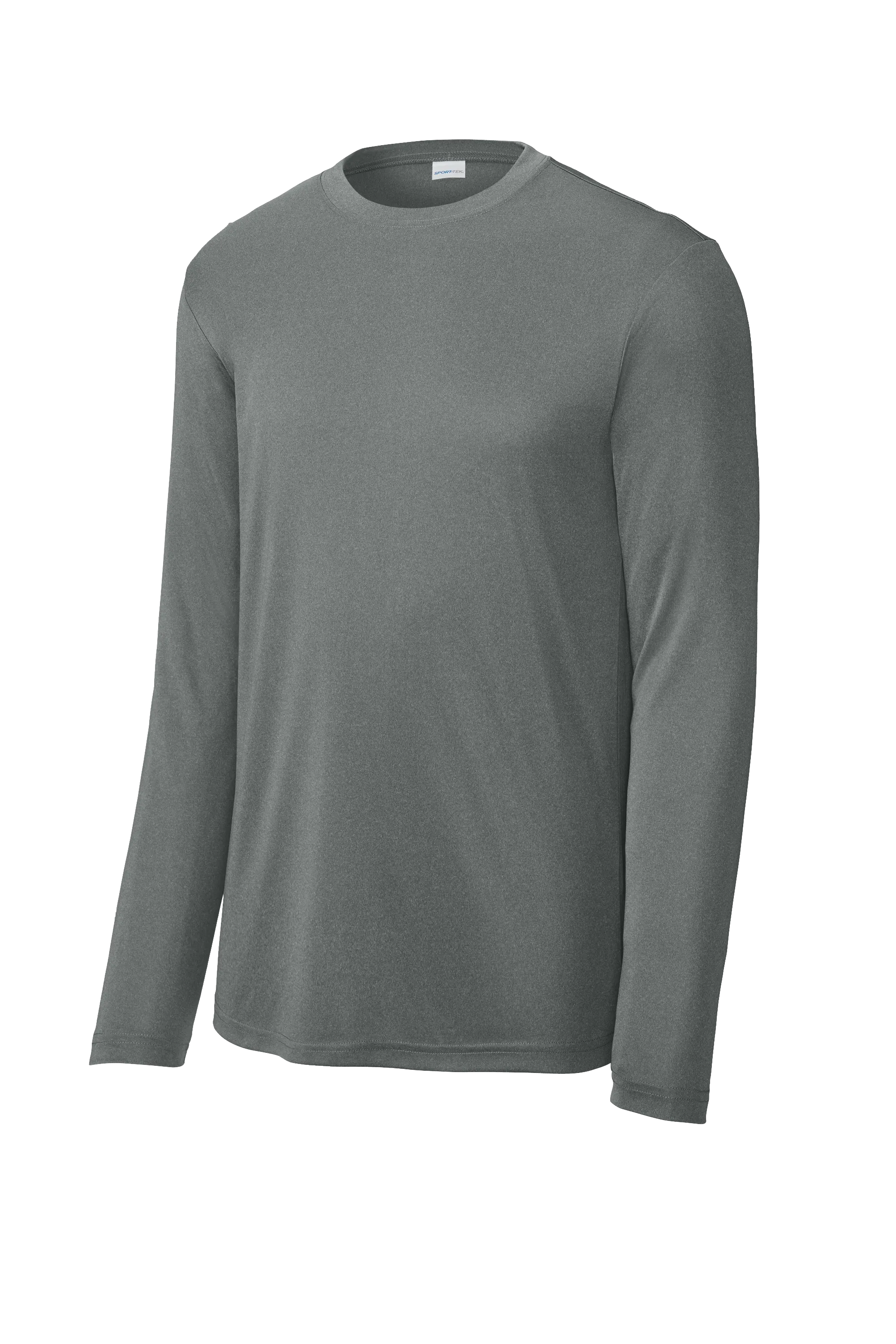 Sport-Tek® Long Sleeve PosiCharge® Competitor™ Tee - Grey Heather Concrete