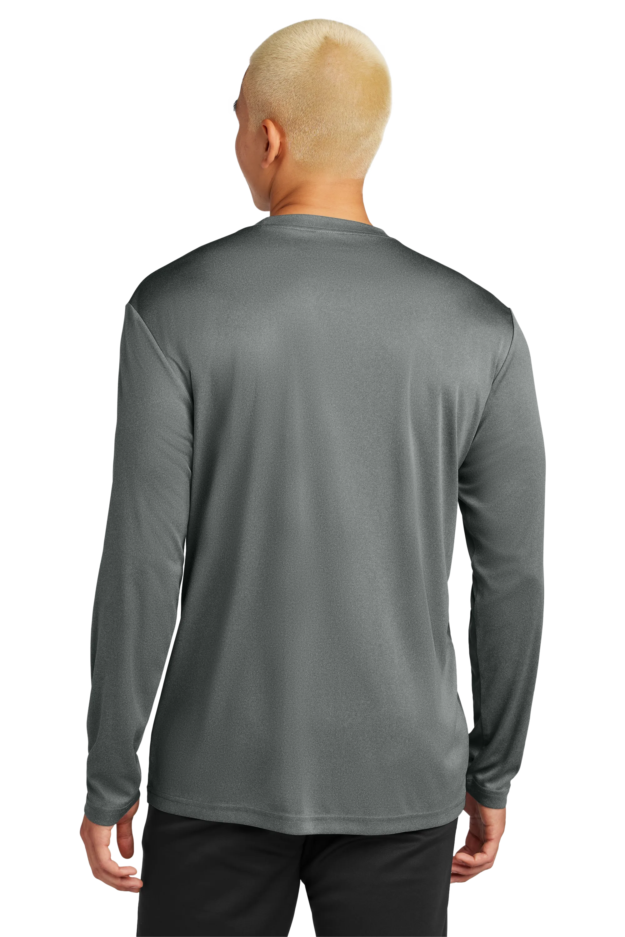 Sport-Tek® Long Sleeve PosiCharge® Competitor™ Tee - Grey Heather Concrete