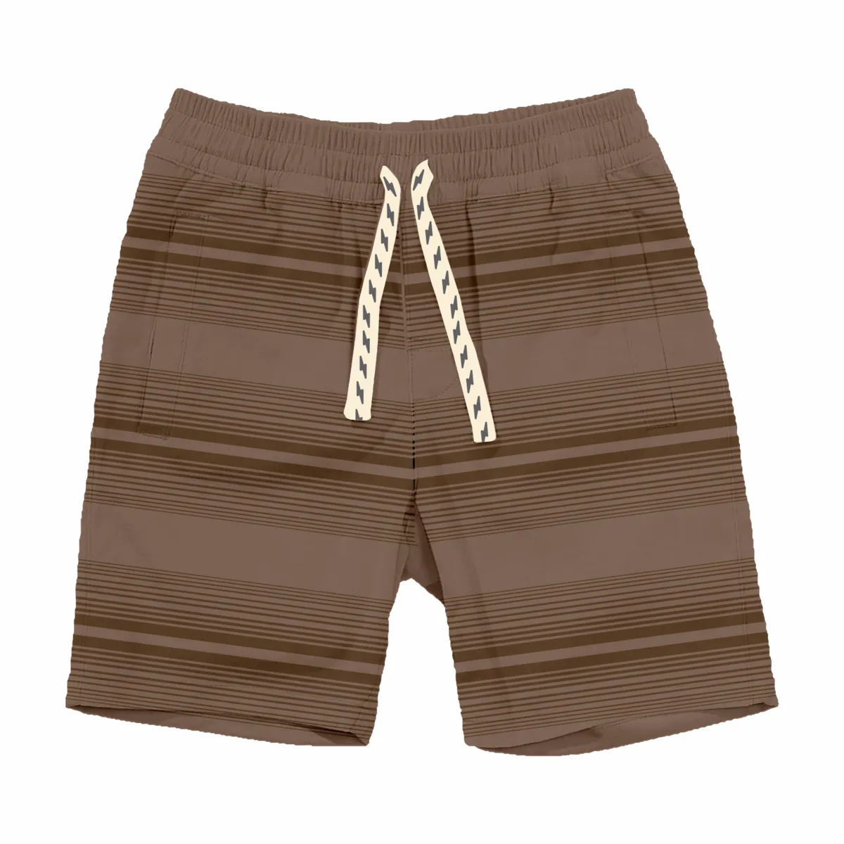 TIN Striped Ponderosa Shorts in Bark