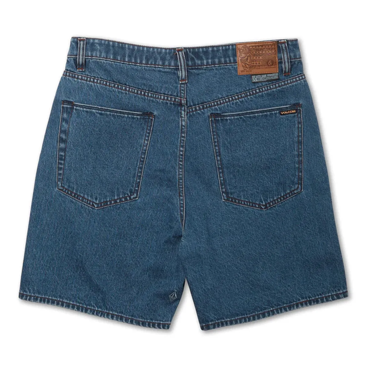 Volcom - Billow Denim Shorts Oliver Mid Blue