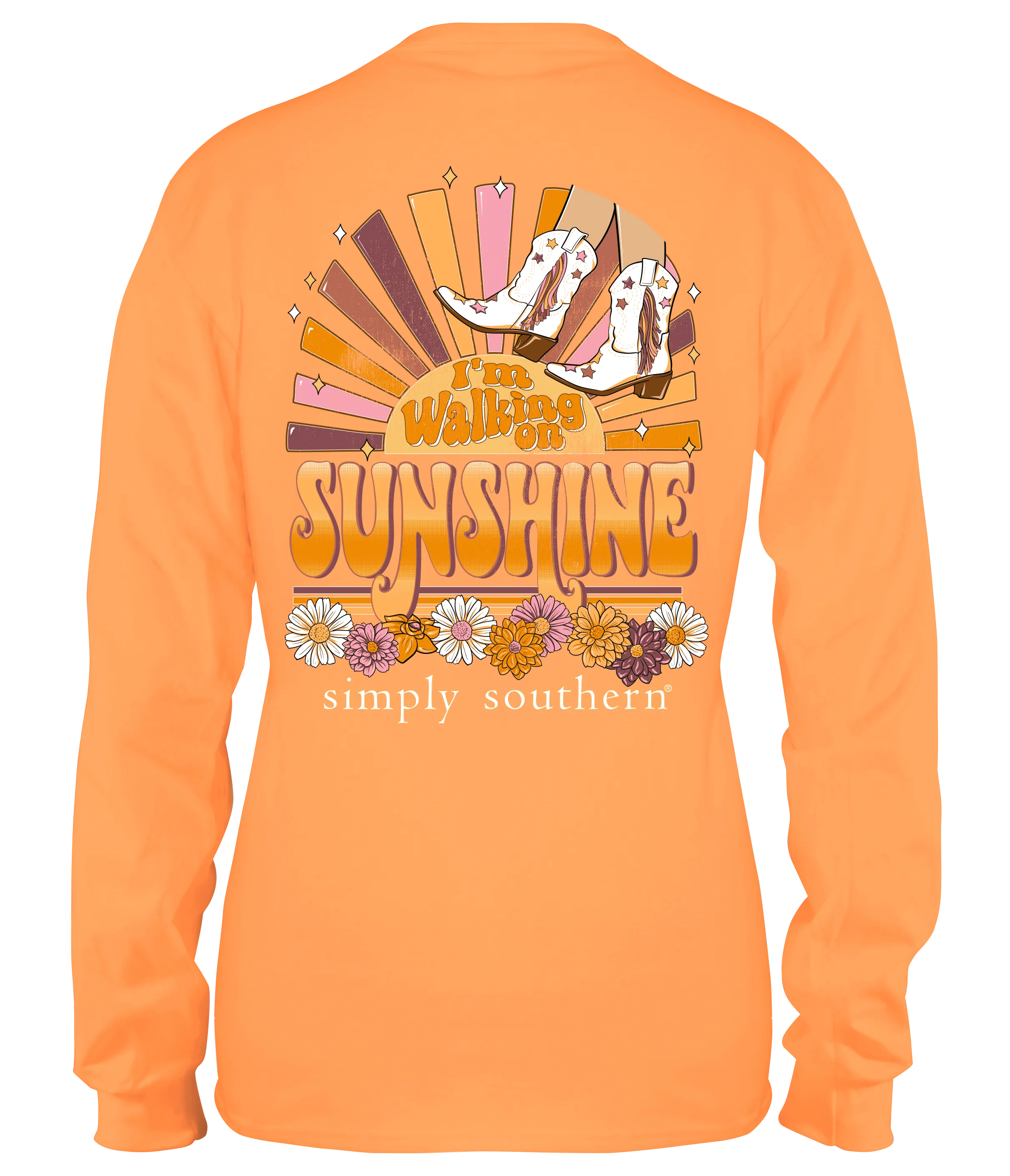 'Walking On Sunshine' Long Sleeve Tee by Simply Southern