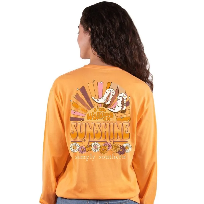 'Walking On Sunshine' Long Sleeve Tee by Simply Southern