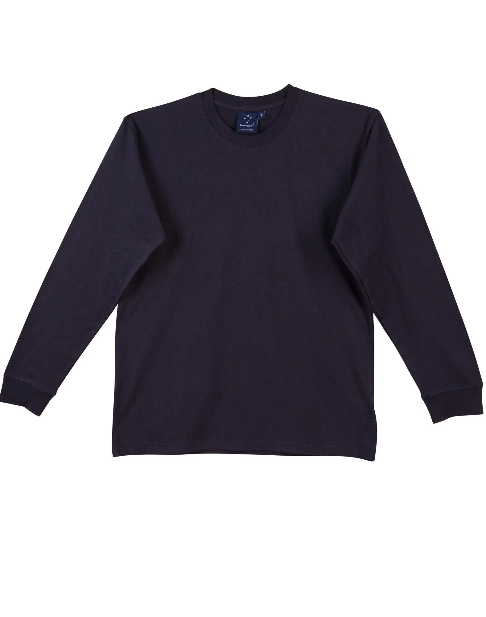 Winning Spirit London 100% Cotton Crew Neck Long Sleeve Tee (TS02)